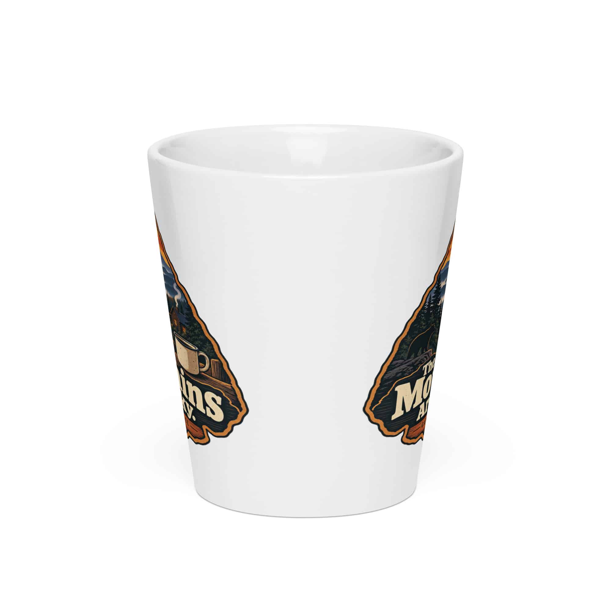 Gatlinburg and the Smokies Latte Mug: The Mountains Are Smoky, Scenic Shield Badge