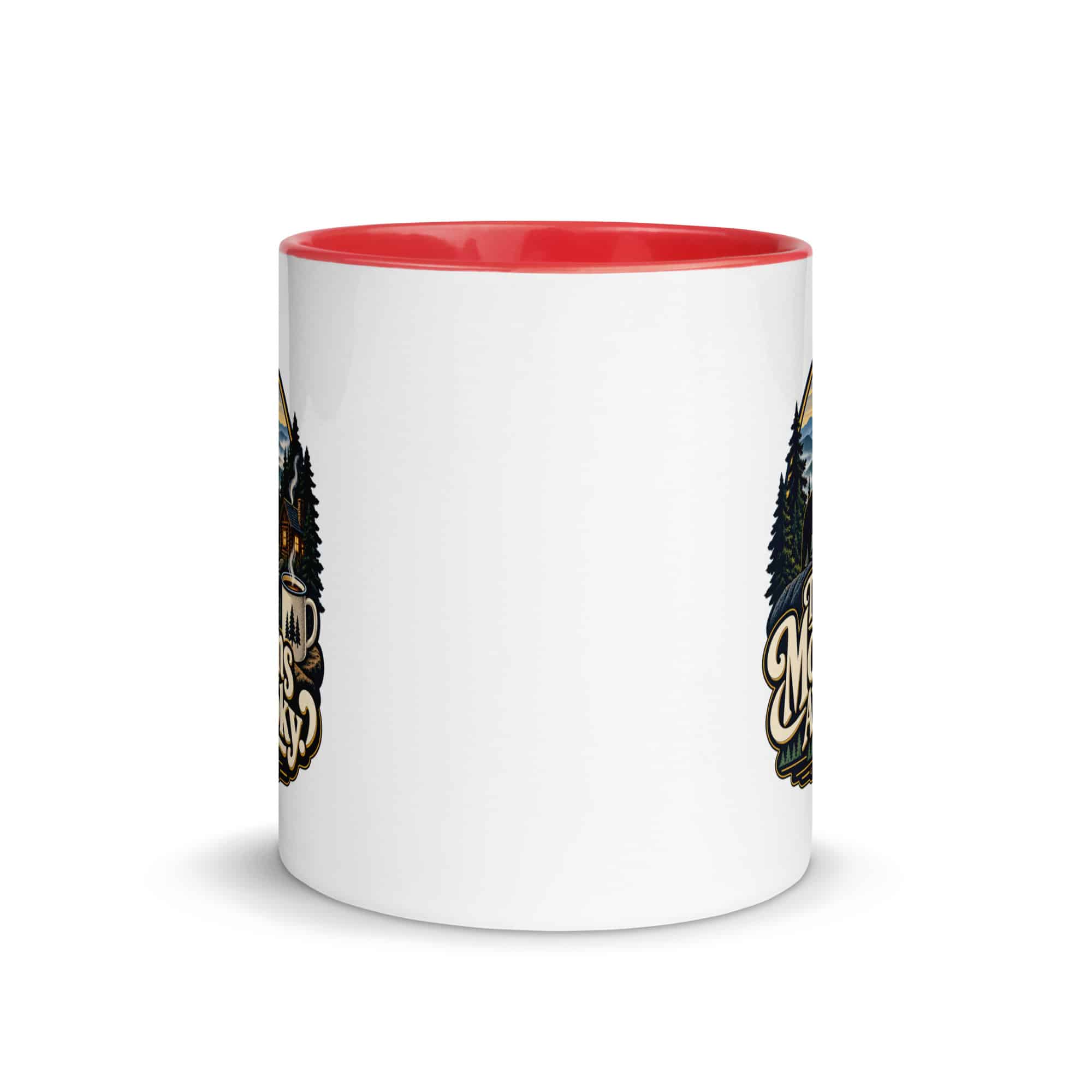 Gatlinburg and the Smokies Color Inside Coffee Mug: The Mountains Are Smoky, Woodland Scenic Lettering