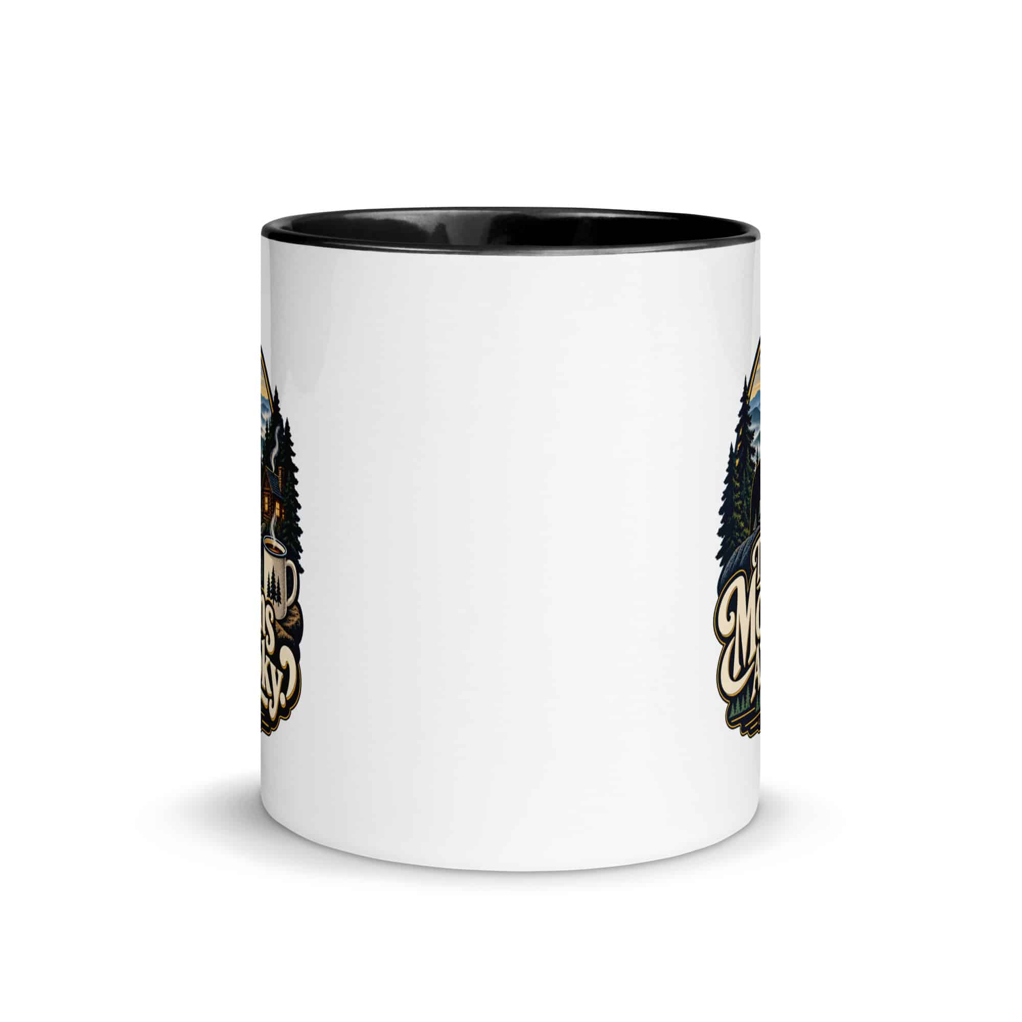Gatlinburg and the Smokies Color Inside Coffee Mug: The Mountains Are Smoky, Woodland Scenic Lettering