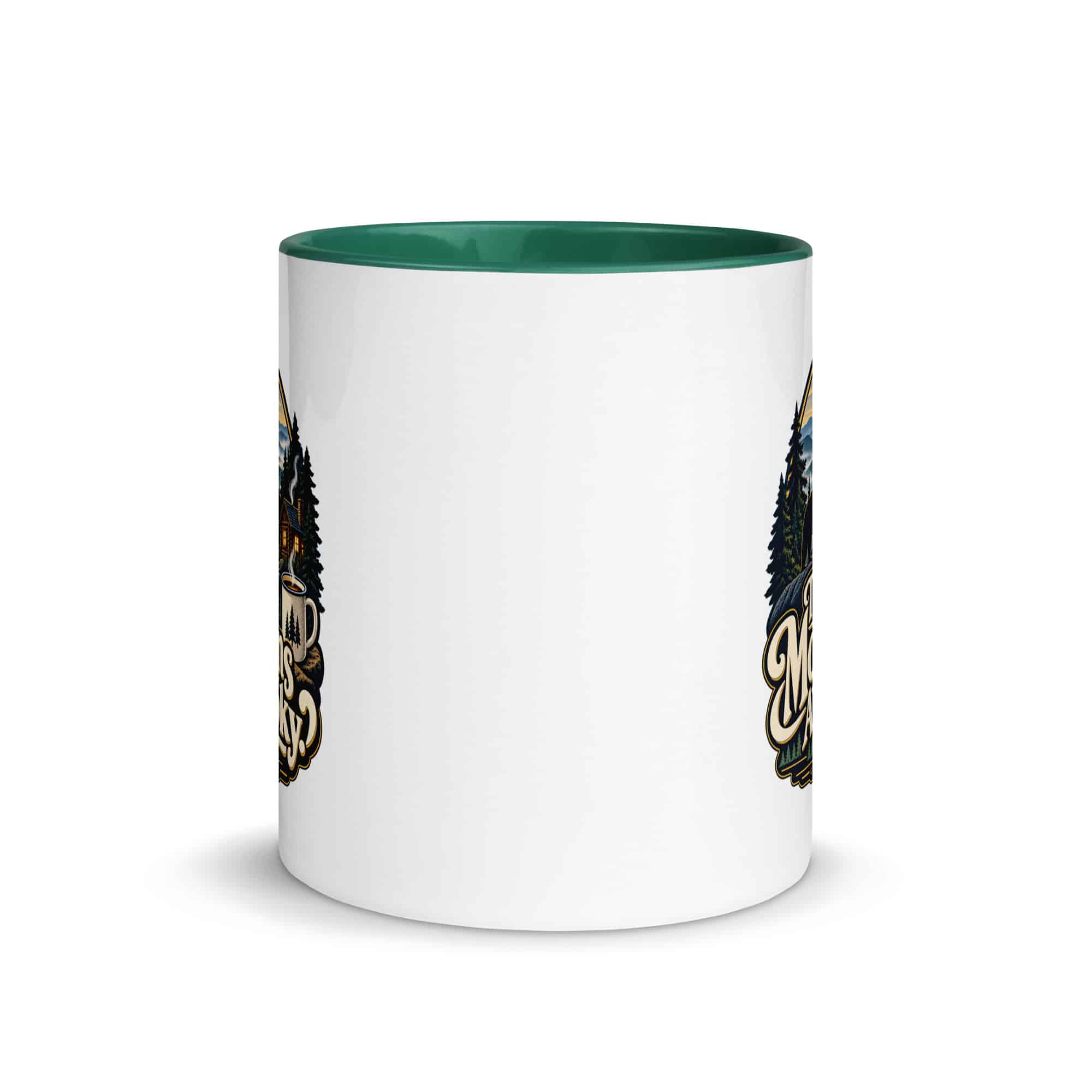 Gatlinburg and the Smokies Color Inside Coffee Mug: The Mountains Are Smoky, Woodland Scenic Lettering
