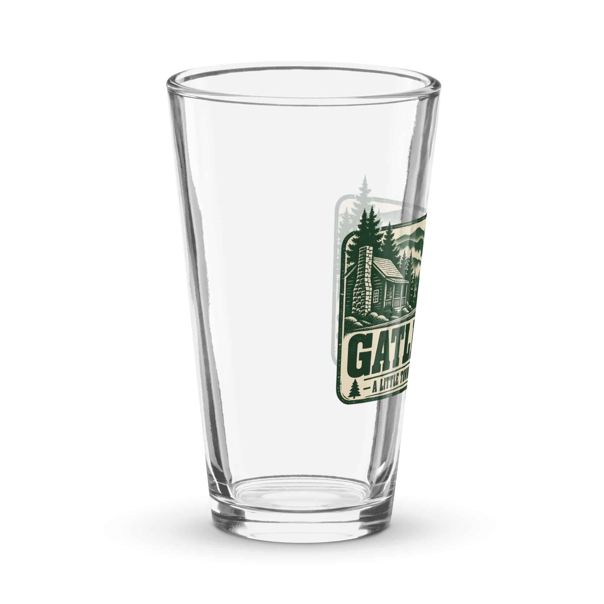Gatlinburg and the Smokies Pint Glass: Gatlinburg: A Little Town, a Lot of Mountain, Forest Ink Stamp