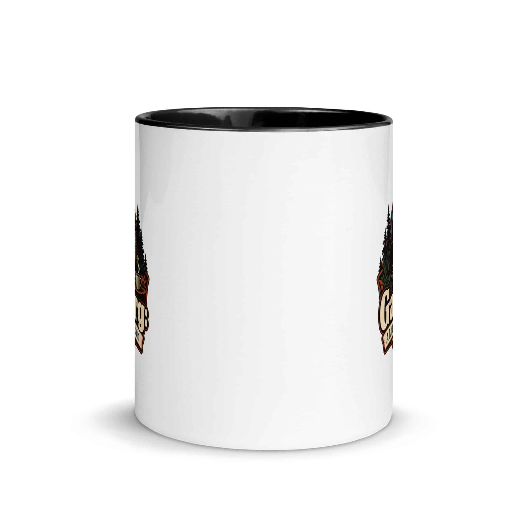 Gatlinburg and the Smokies Color Inside Coffee Mug: Gatlinburg: A Little Town, a Lot of Mountain, Scenic Shield Badge