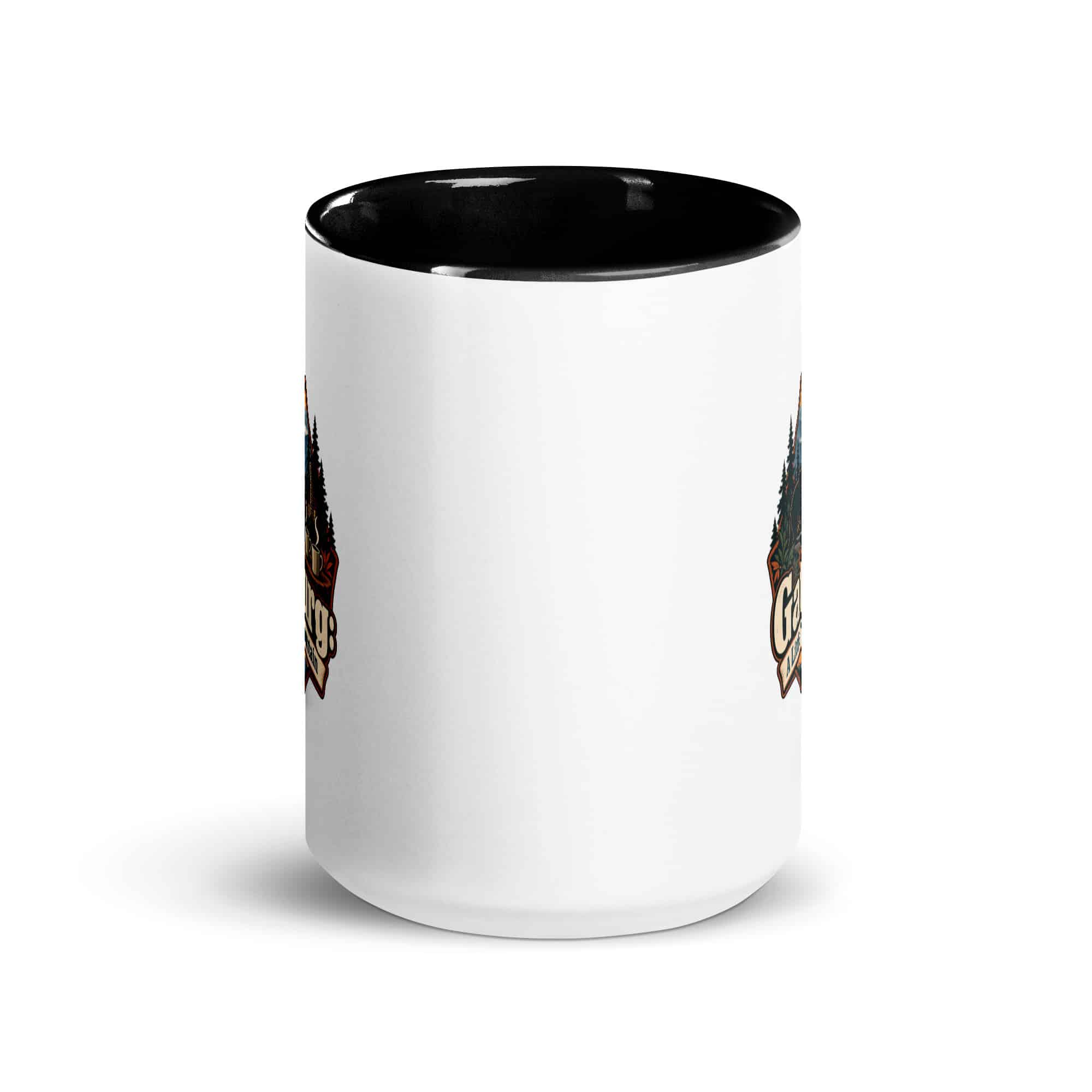 Gatlinburg and the Smokies Color Inside Coffee Mug: Gatlinburg: A Little Town, a Lot of Mountain, Scenic Shield Badge