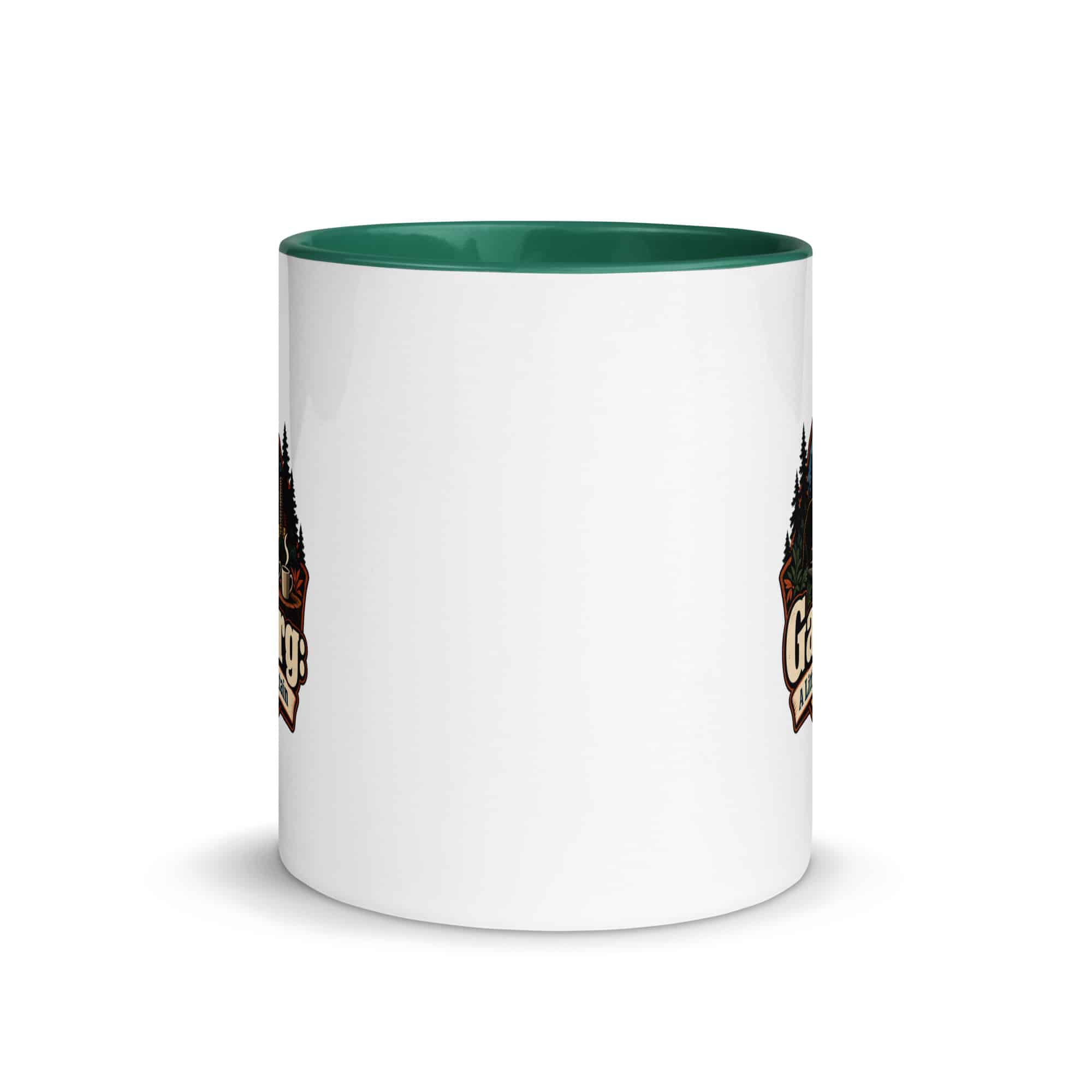 Gatlinburg and the Smokies Color Inside Coffee Mug: Gatlinburg: A Little Town, a Lot of Mountain, Scenic Shield Badge