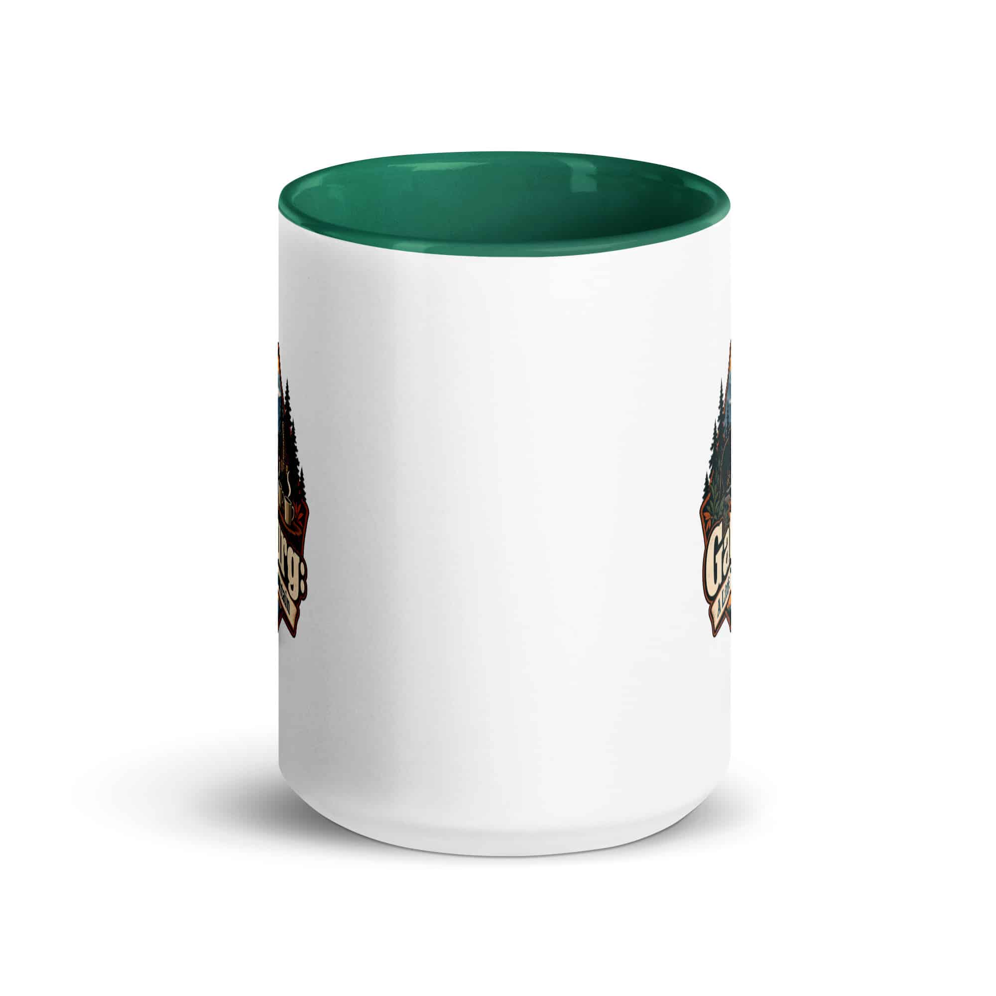 Gatlinburg and the Smokies Color Inside Coffee Mug: Gatlinburg: A Little Town, a Lot of Mountain, Scenic Shield Badge