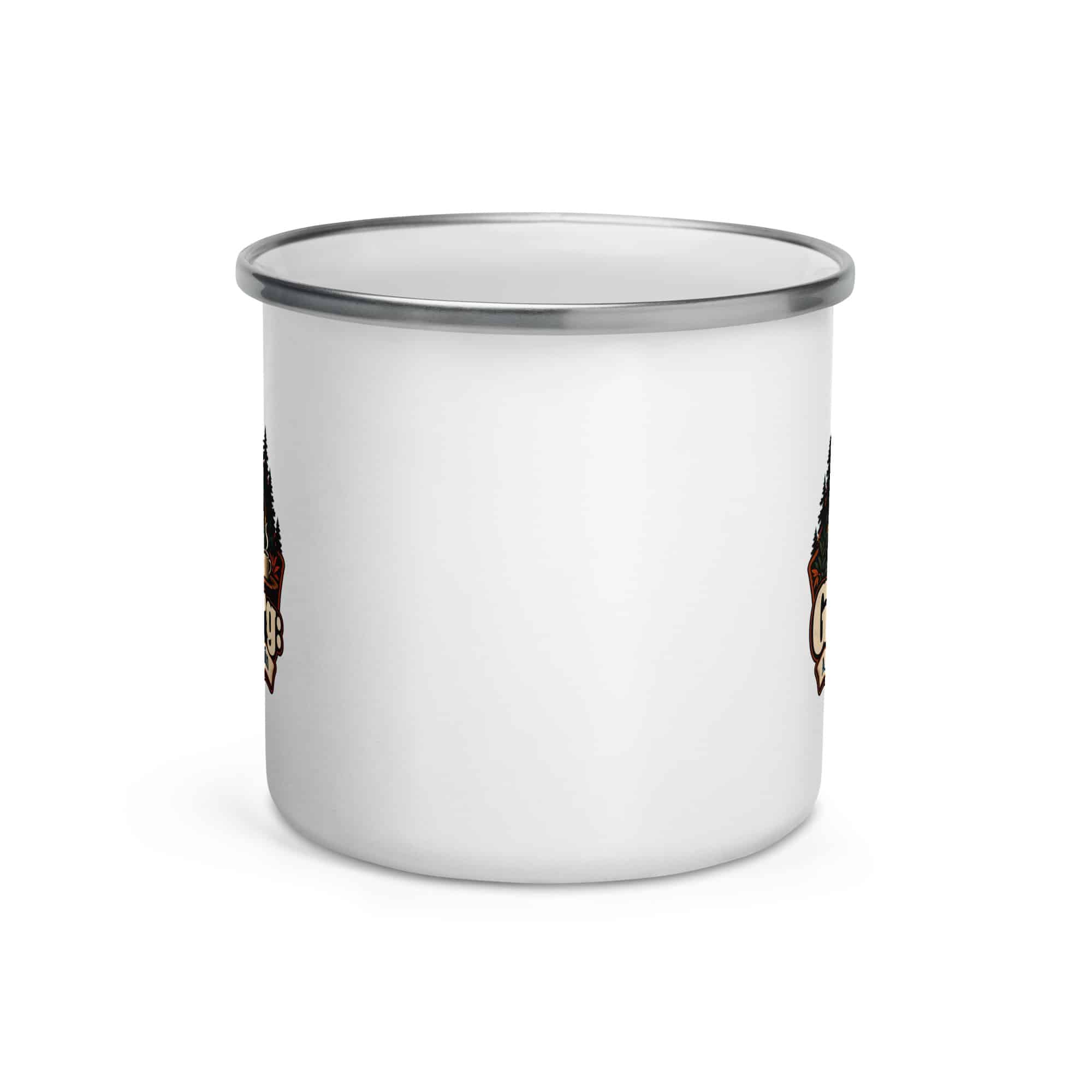 Gatlinburg and the Smokies Enamel Camp Mug: Gatlinburg: A Little Town, a Lot of Mountain, Scenic Shield Badge