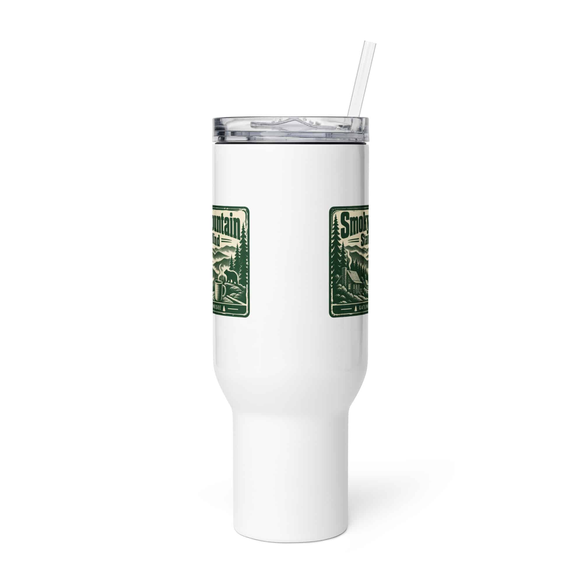 Gatlinburg and the Smokies Travel Mug: Smoky Mountain State of Mind, Forest Ink Stamp
