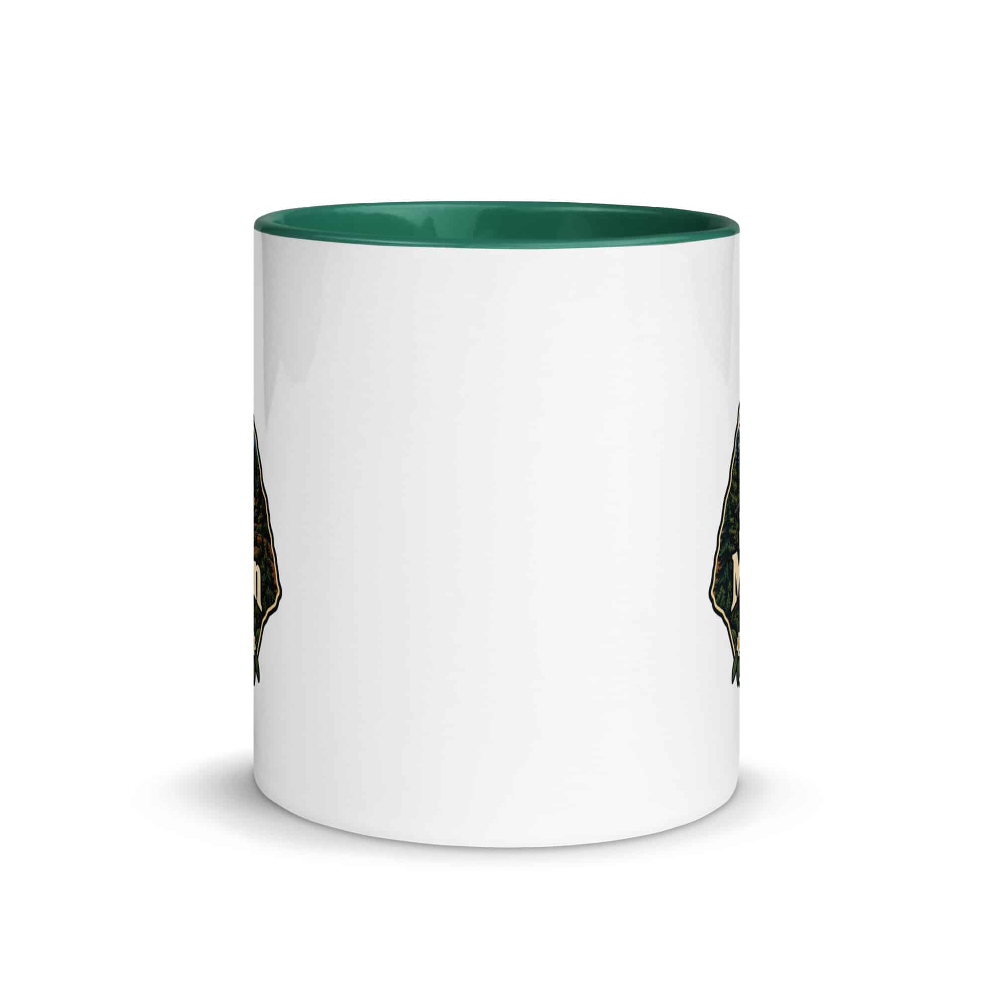 Gatlinburg and the Smokies Color Inside Coffee Mug: Smoky Mountain State of Mind, Scenic Shield Badge