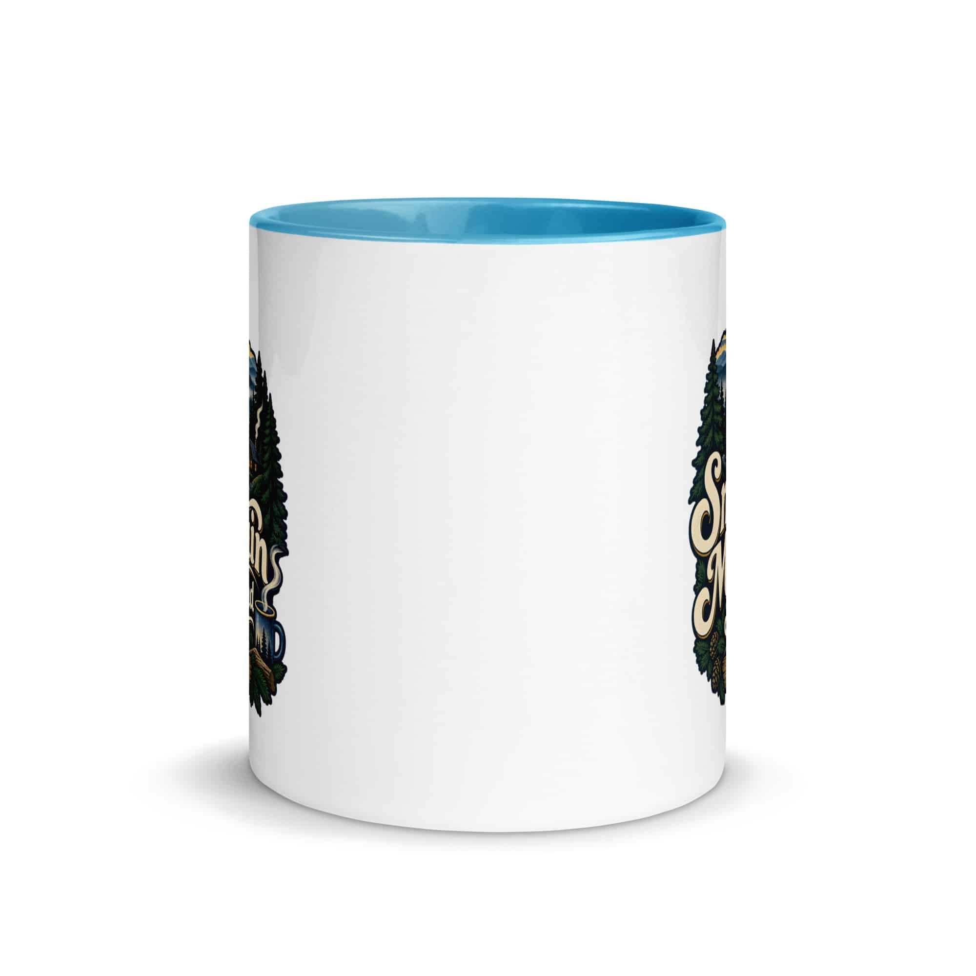 Gatlinburg and the Smokies Color Inside Coffee Mug: Smoky Mountain State of Mind, Woodland Scenic Lettering
