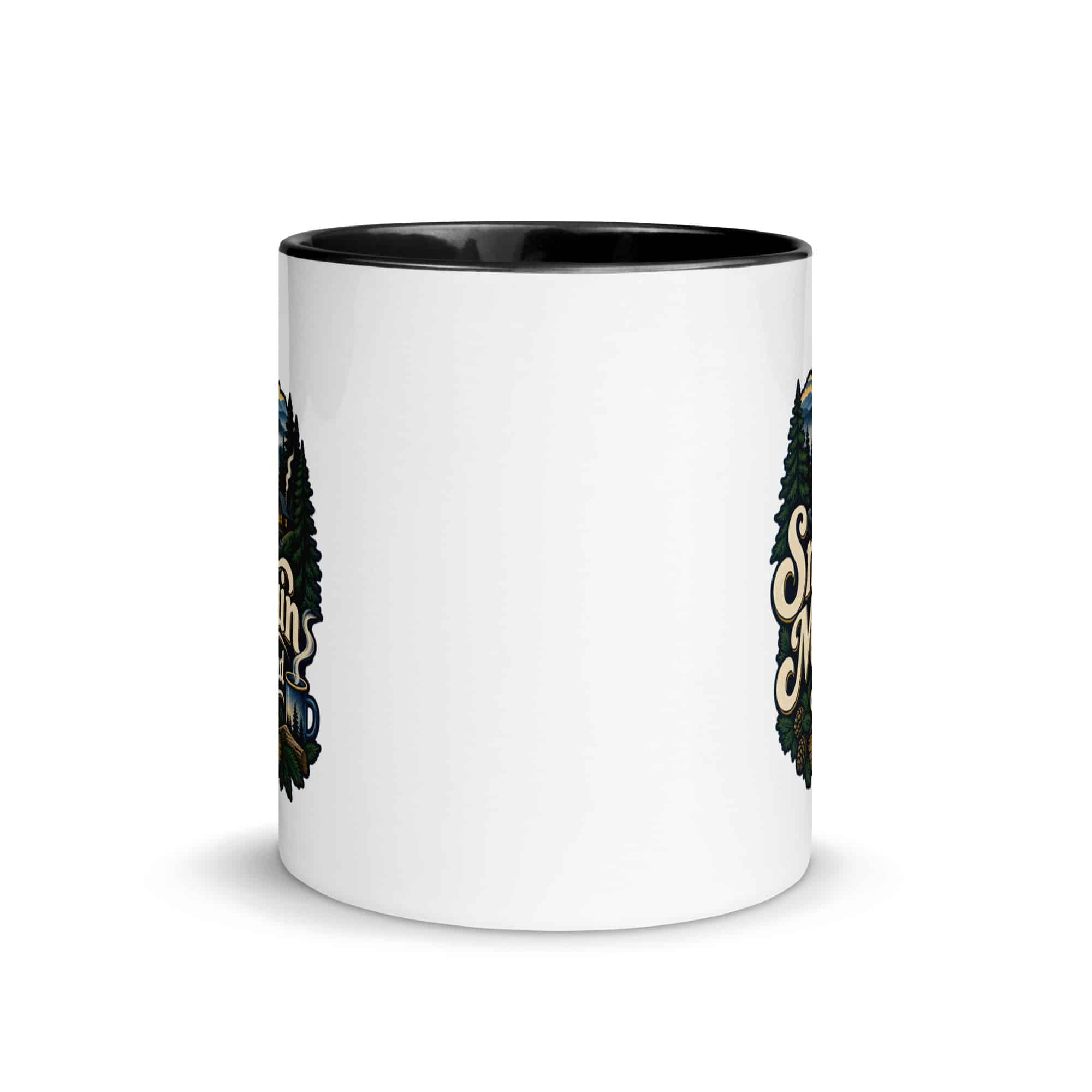 Gatlinburg and the Smokies Color Inside Coffee Mug: Smoky Mountain State of Mind, Woodland Scenic Lettering