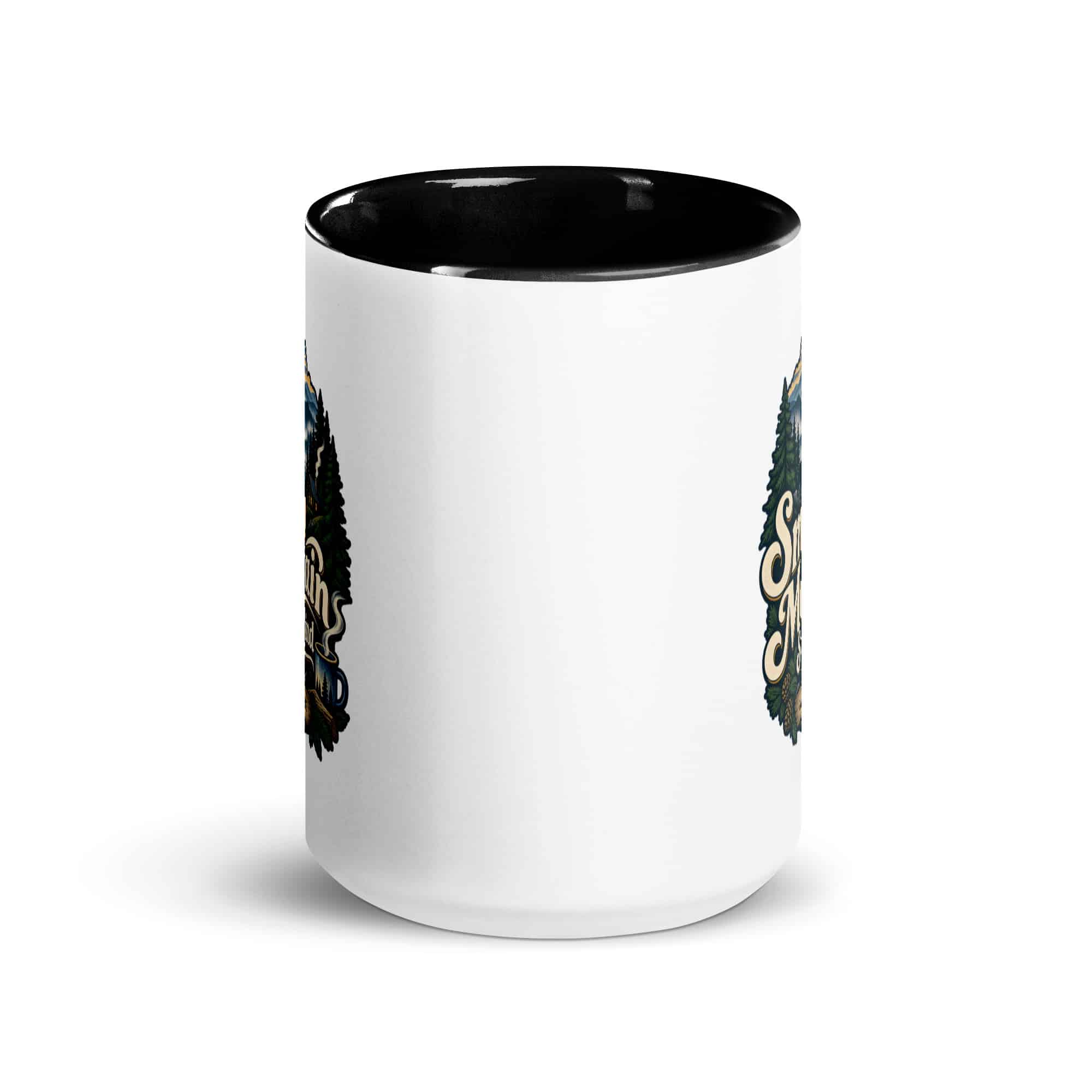 Gatlinburg and the Smokies Color Inside Coffee Mug: Smoky Mountain State of Mind, Woodland Scenic Lettering
