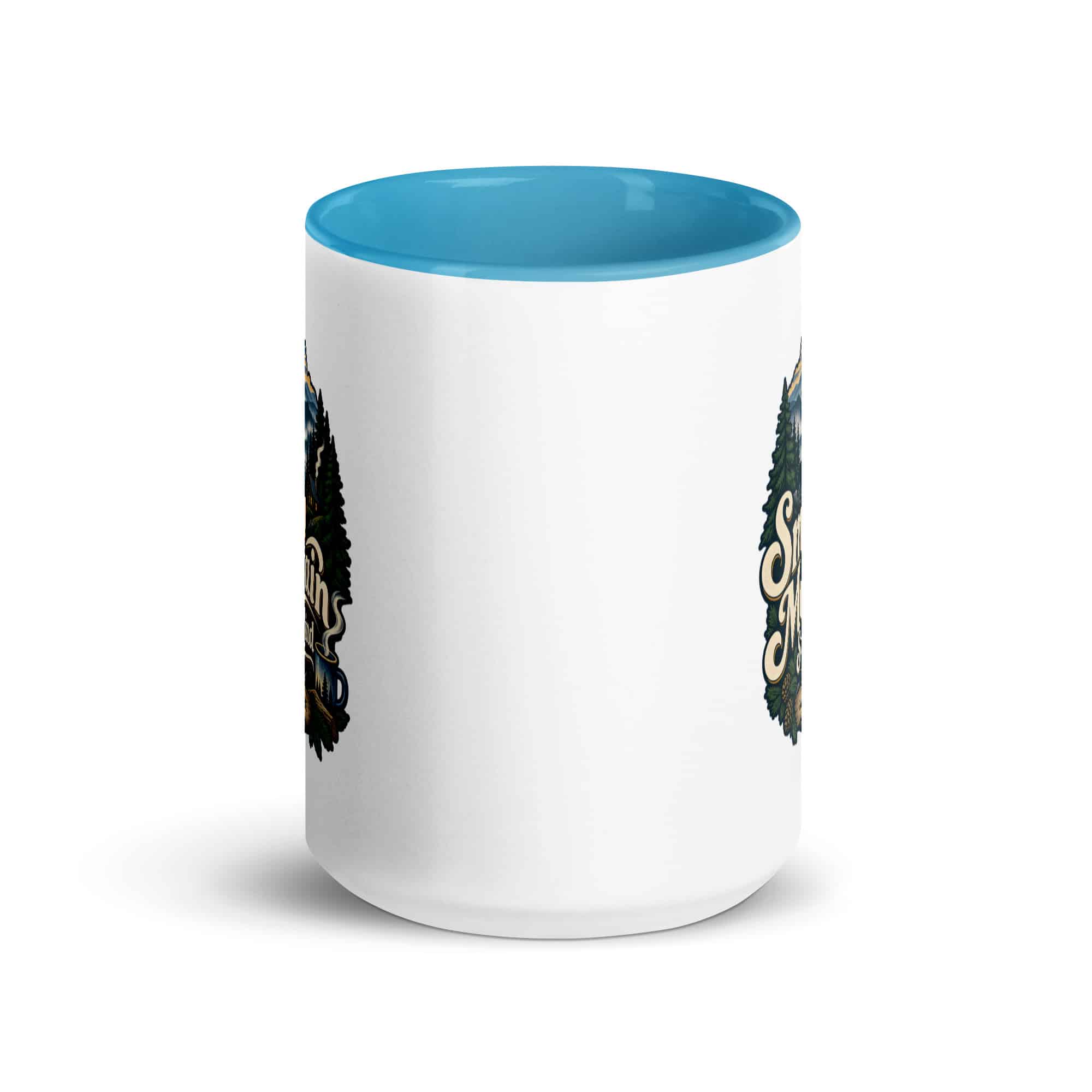 Gatlinburg and the Smokies Color Inside Coffee Mug: Smoky Mountain State of Mind, Woodland Scenic Lettering