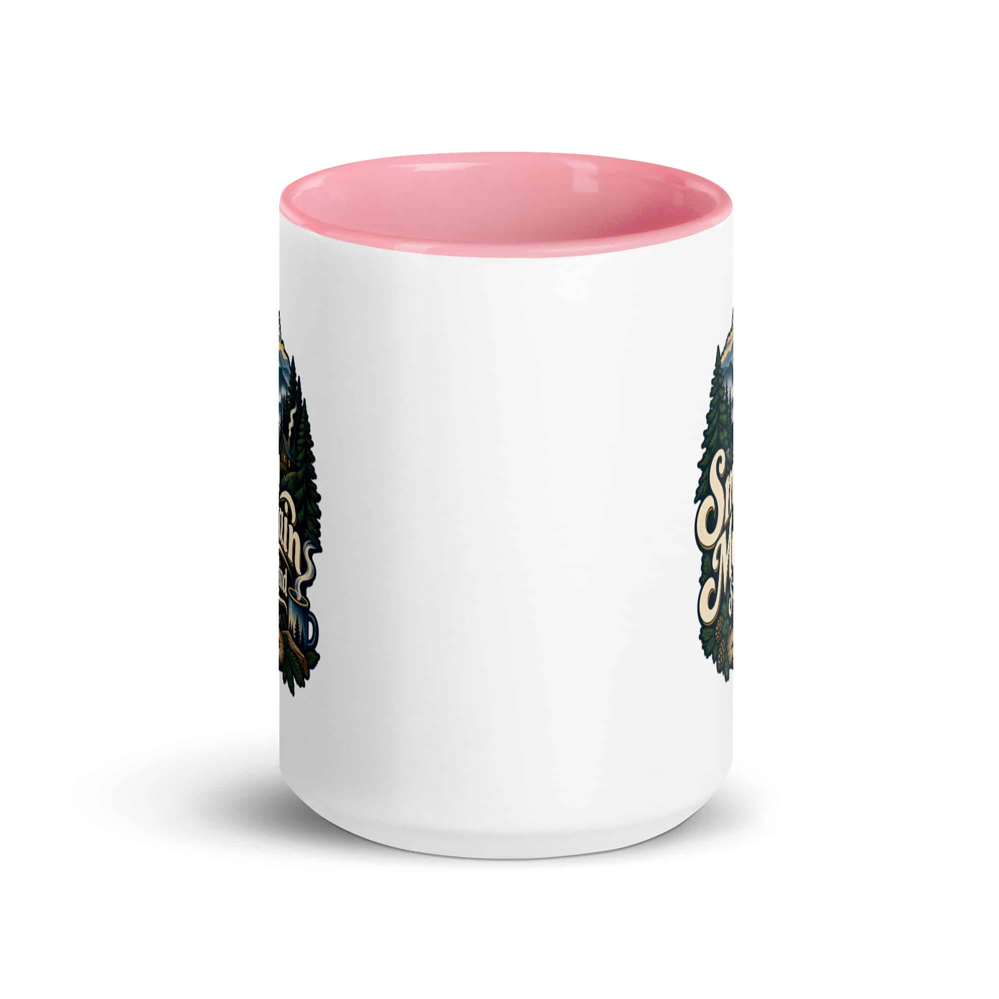 Gatlinburg and the Smokies Color Inside Coffee Mug: Smoky Mountain State of Mind, Woodland Scenic Lettering