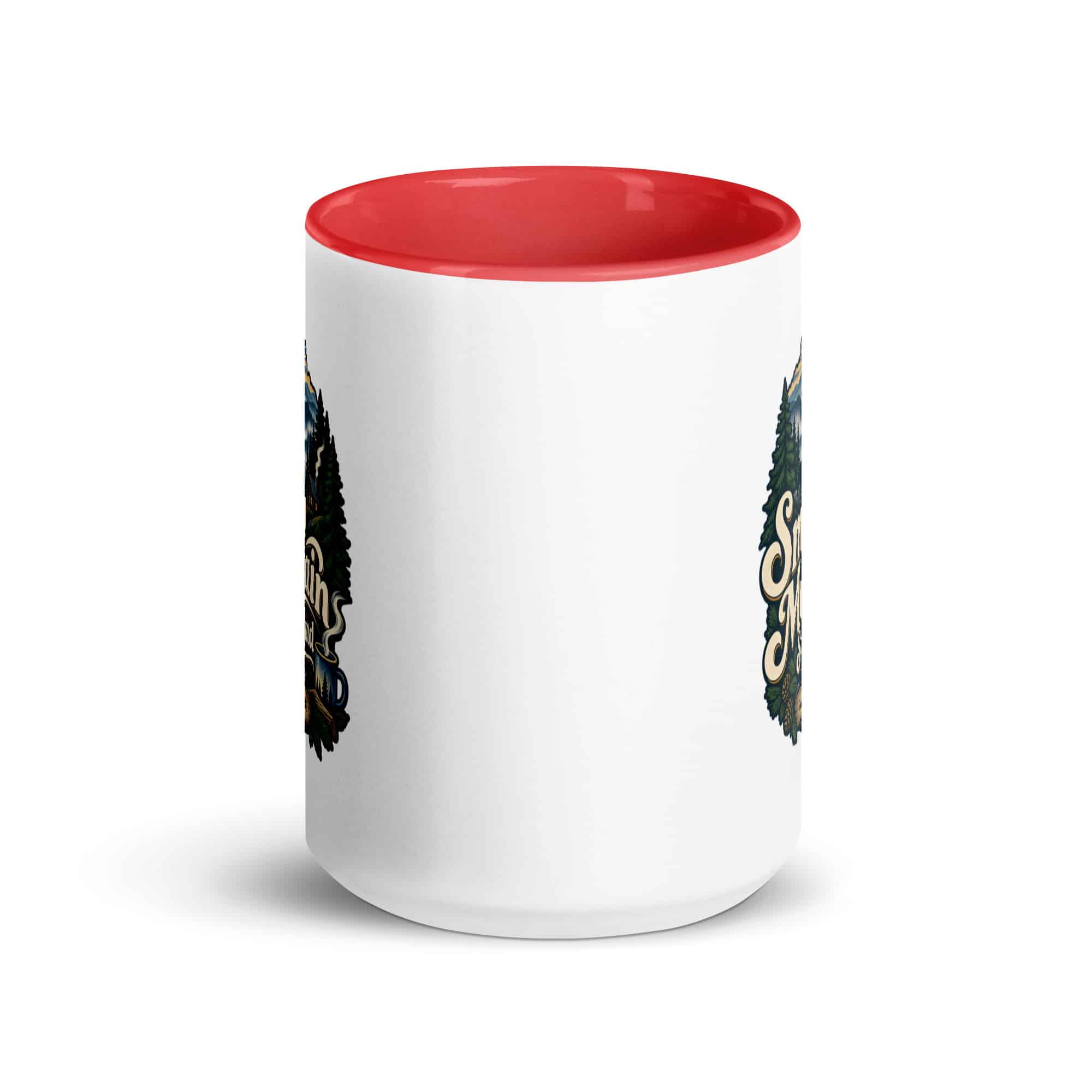Gatlinburg and the Smokies Color Inside Coffee Mug: Smoky Mountain State of Mind, Woodland Scenic Lettering