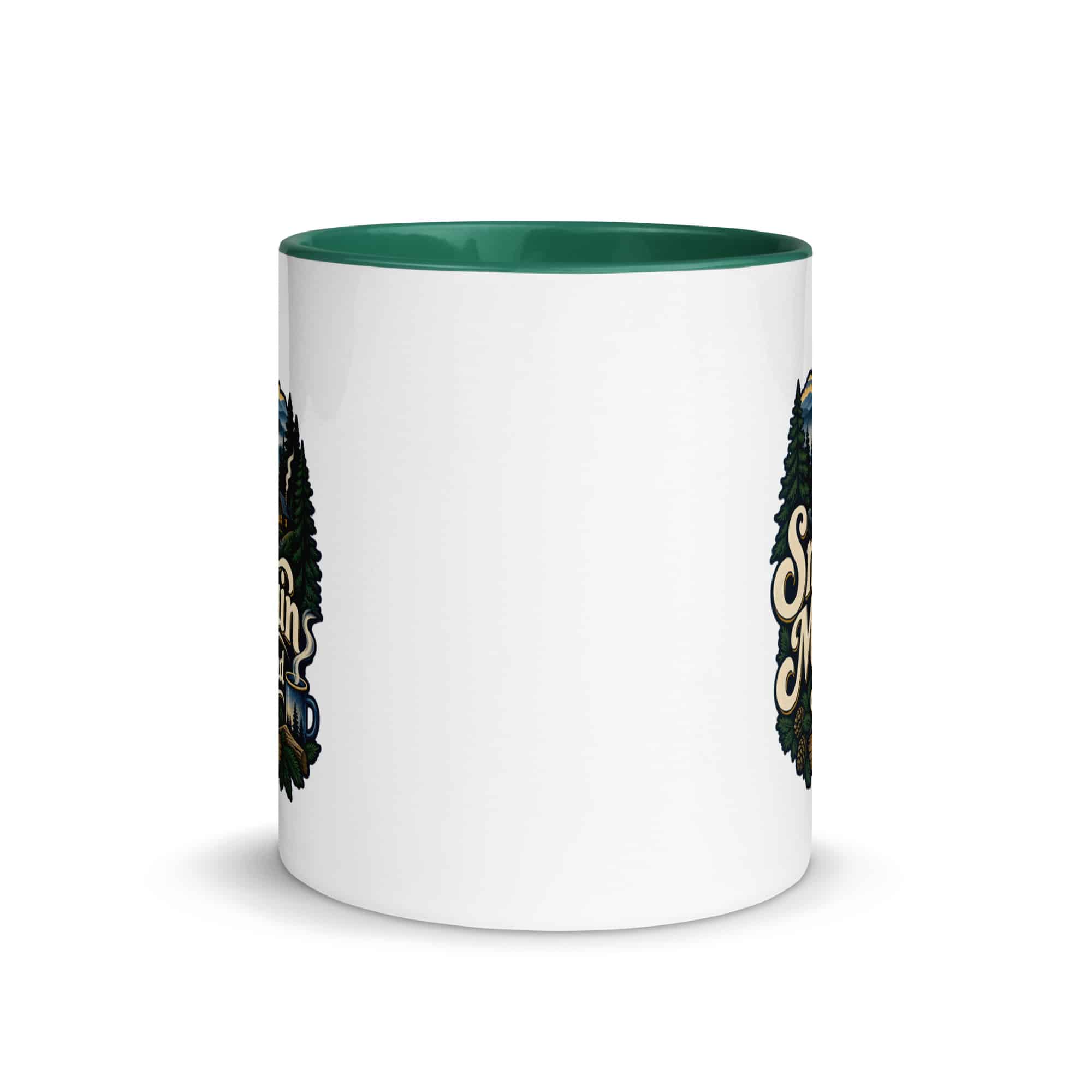 Gatlinburg and the Smokies Color Inside Coffee Mug: Smoky Mountain State of Mind, Woodland Scenic Lettering