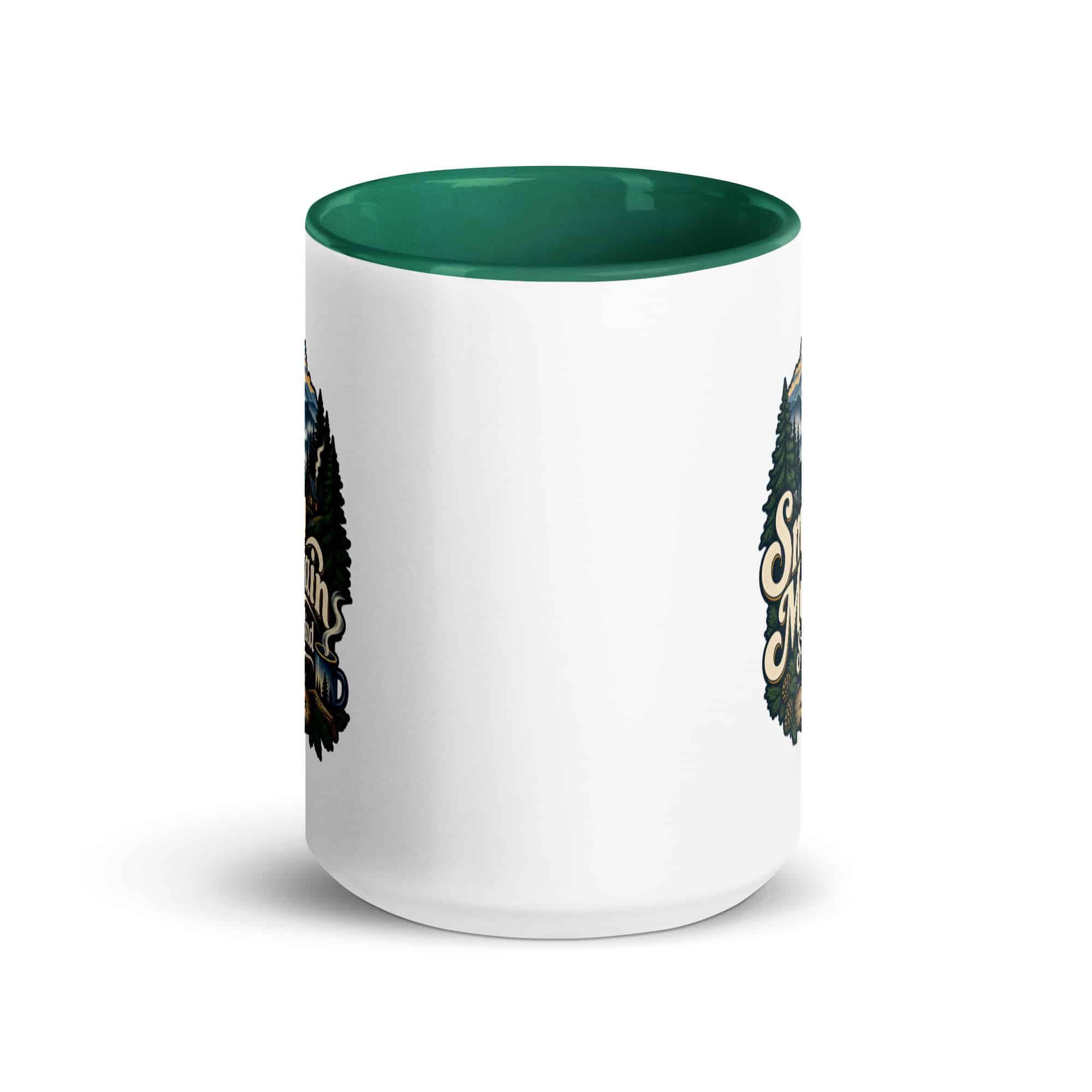 Gatlinburg and the Smokies Color Inside Coffee Mug: Smoky Mountain State of Mind, Woodland Scenic Lettering