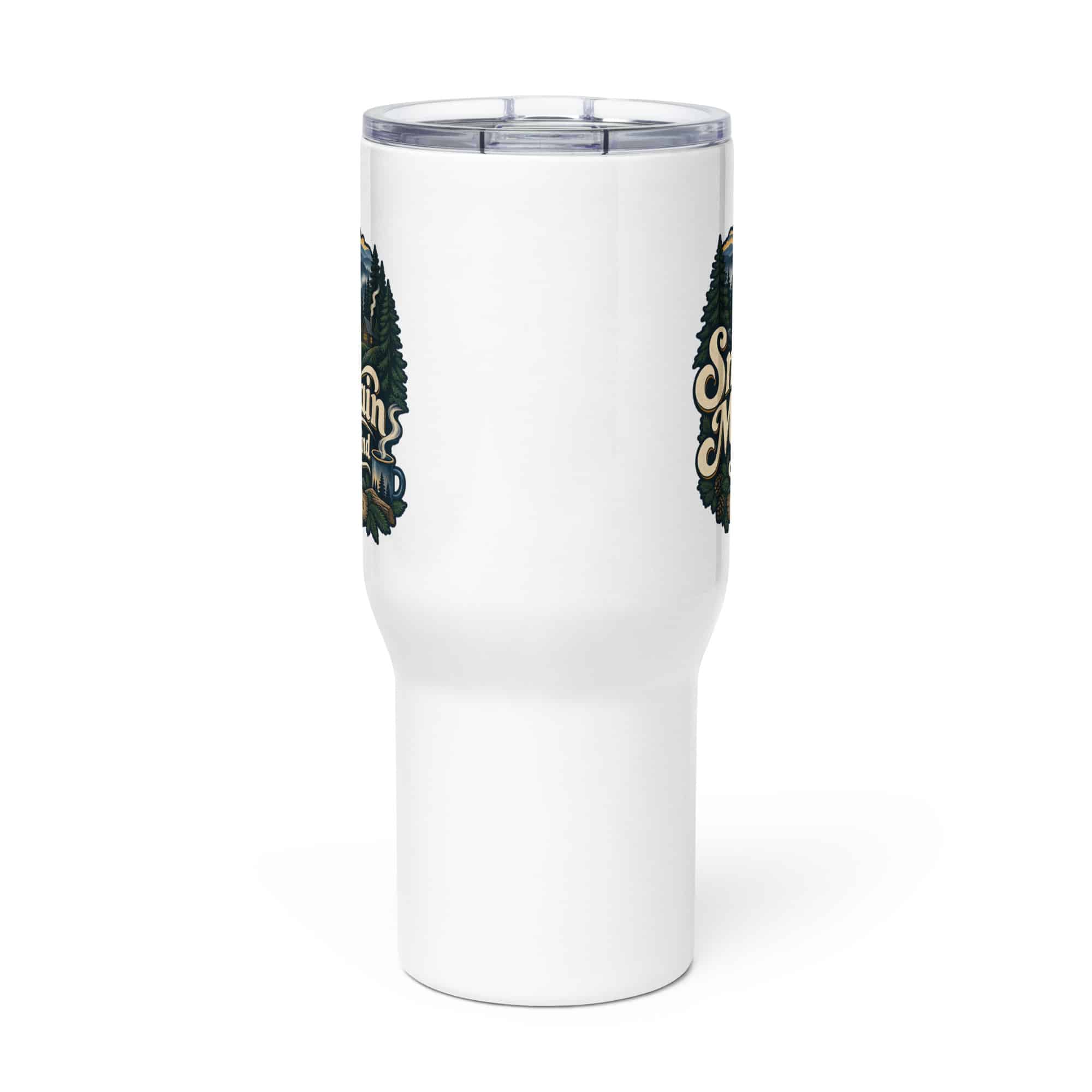 Gatlinburg and the Smokies Travel Mug: Smoky Mountain State of Mind, Woodland Scenic Lettering