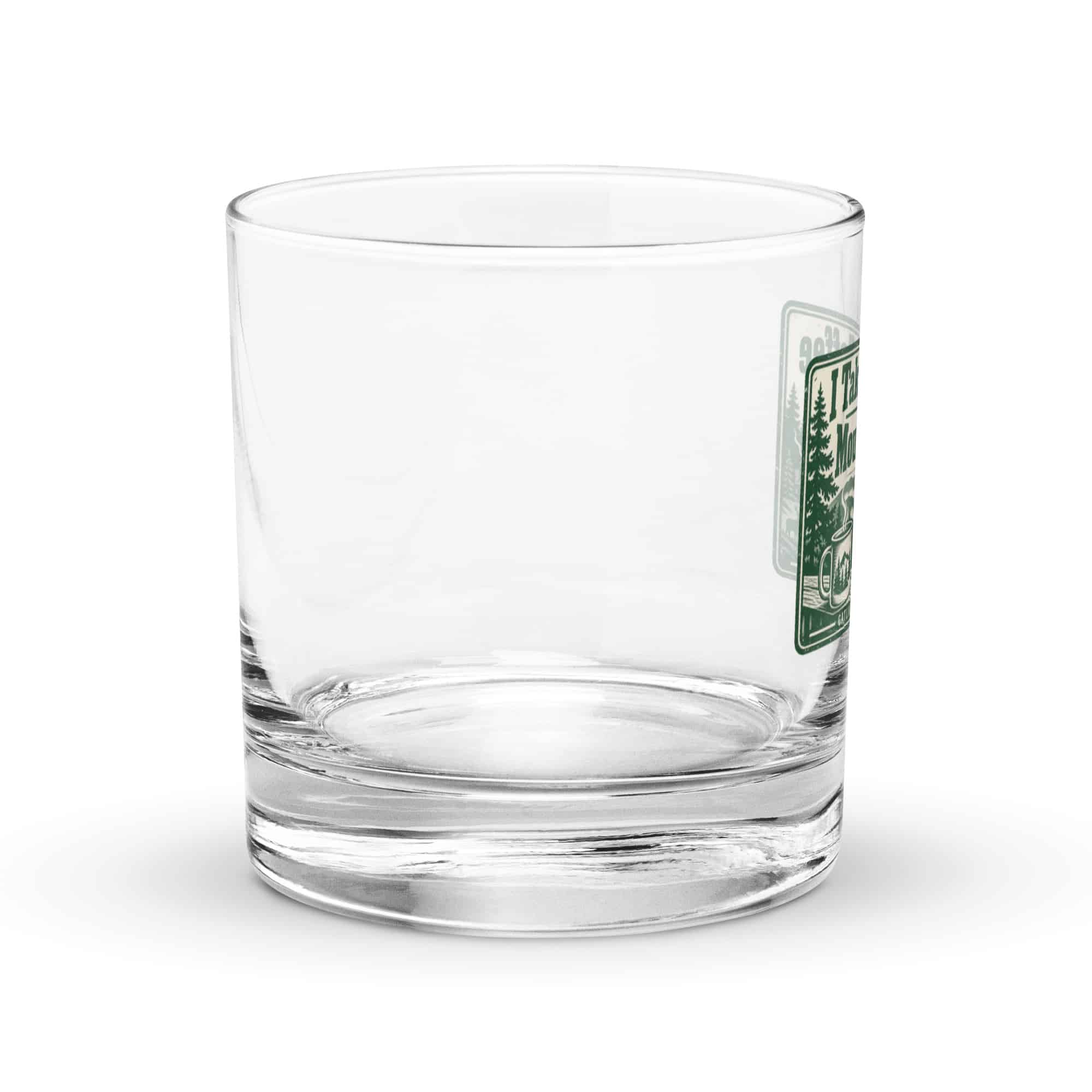 Gatlinburg and the Smokies Rocks Glass: I Take My Coffee with a Mountain View, Forest Ink Stamp