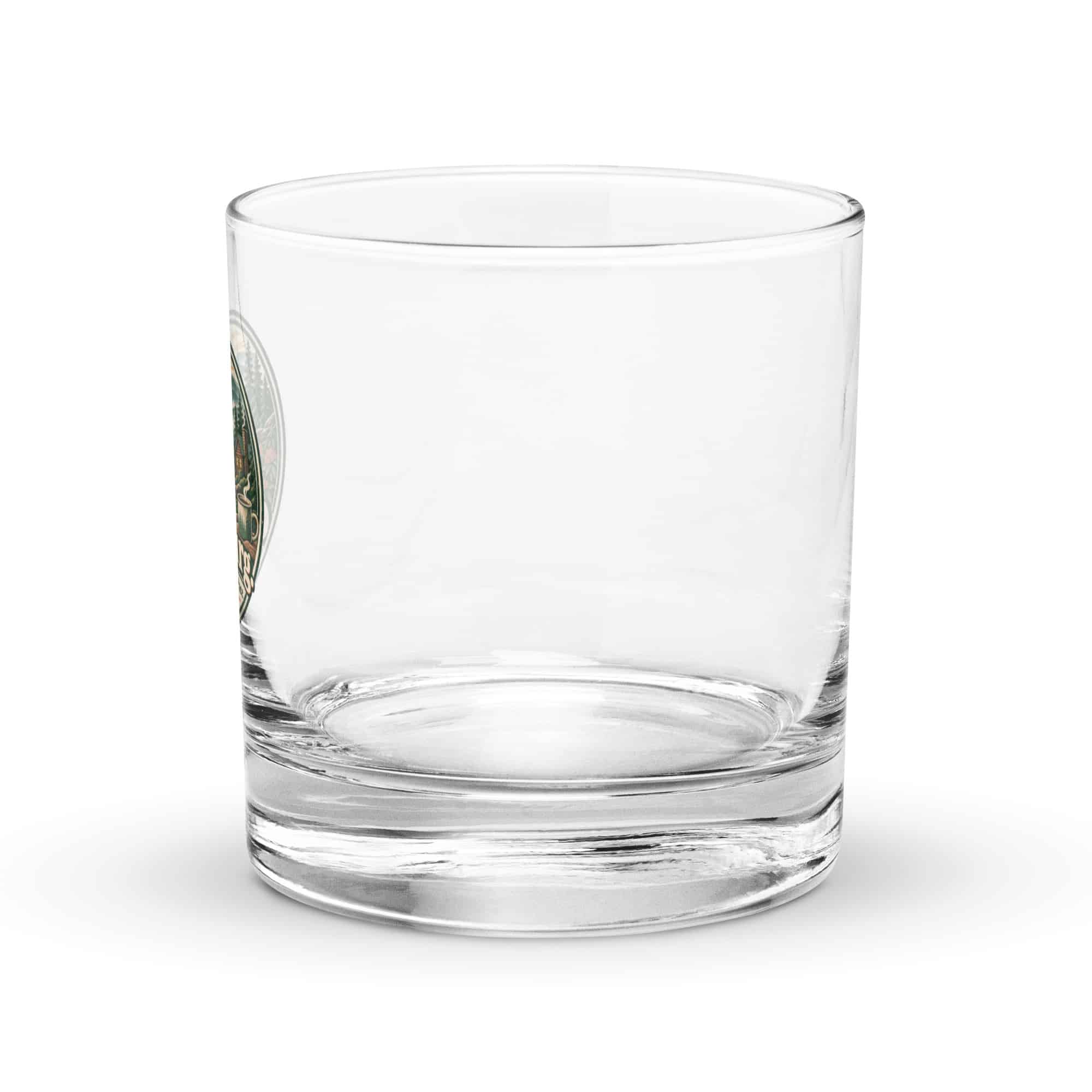 Gatlinburg and the Smokies Rocks Glass: Gatlinburg. Let the Mountains Set the Pace, Vintage Round Badge