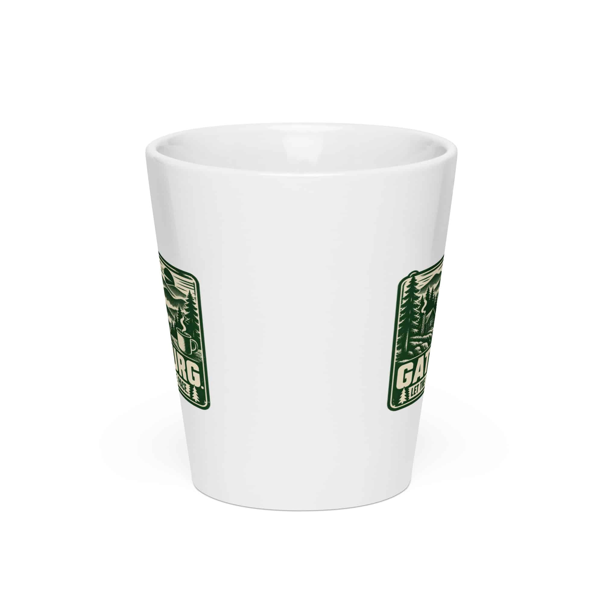 Gatlinburg and the Smokies Latte Mug: Gatlinburg. Let the Mountains Set the Pace, Forest Ink Stamp