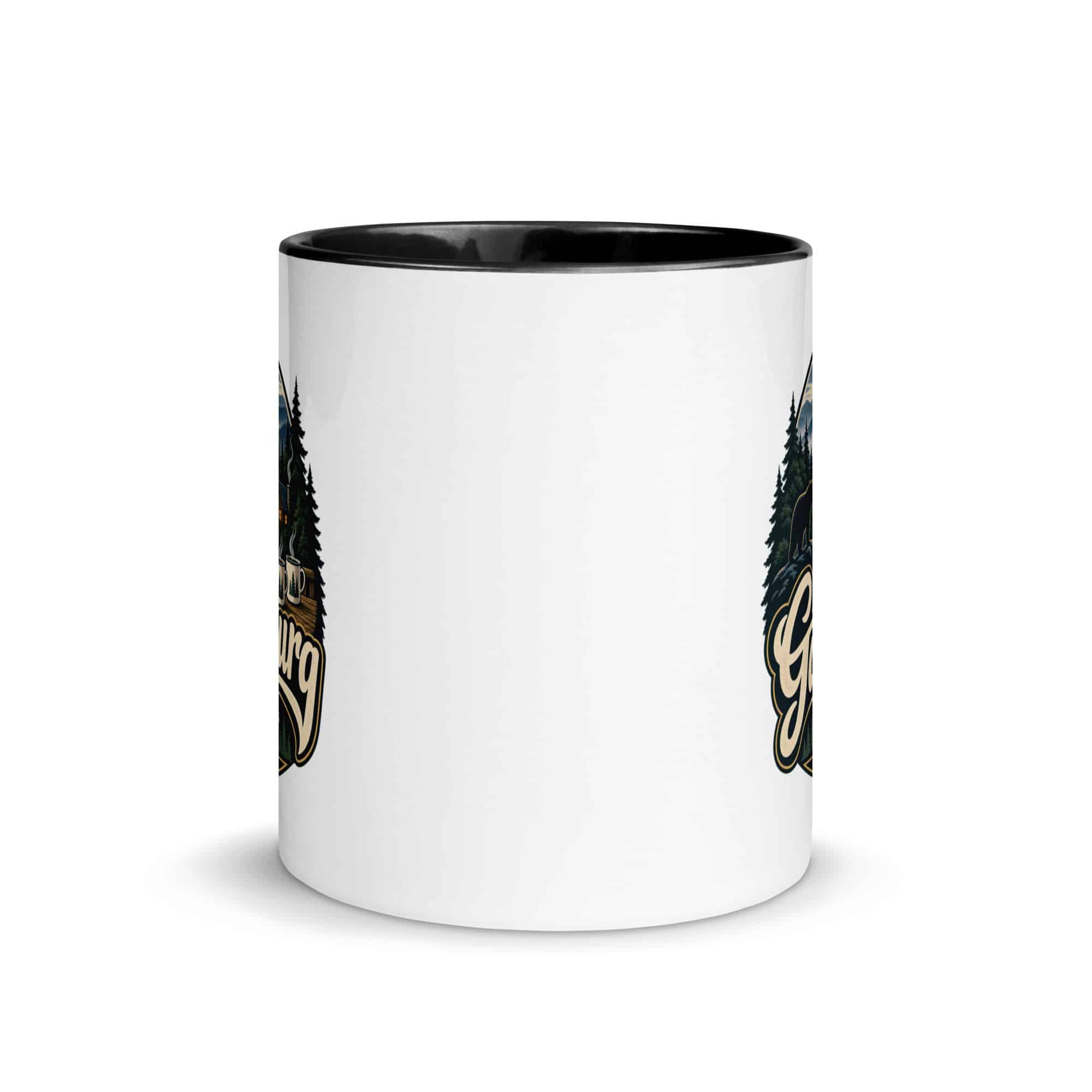 Gatlinburg and the Smokies Color Inside Coffee Mug: Gatlinburg. Let the Mountains Set the Pace, Woodland Scenic Lettering