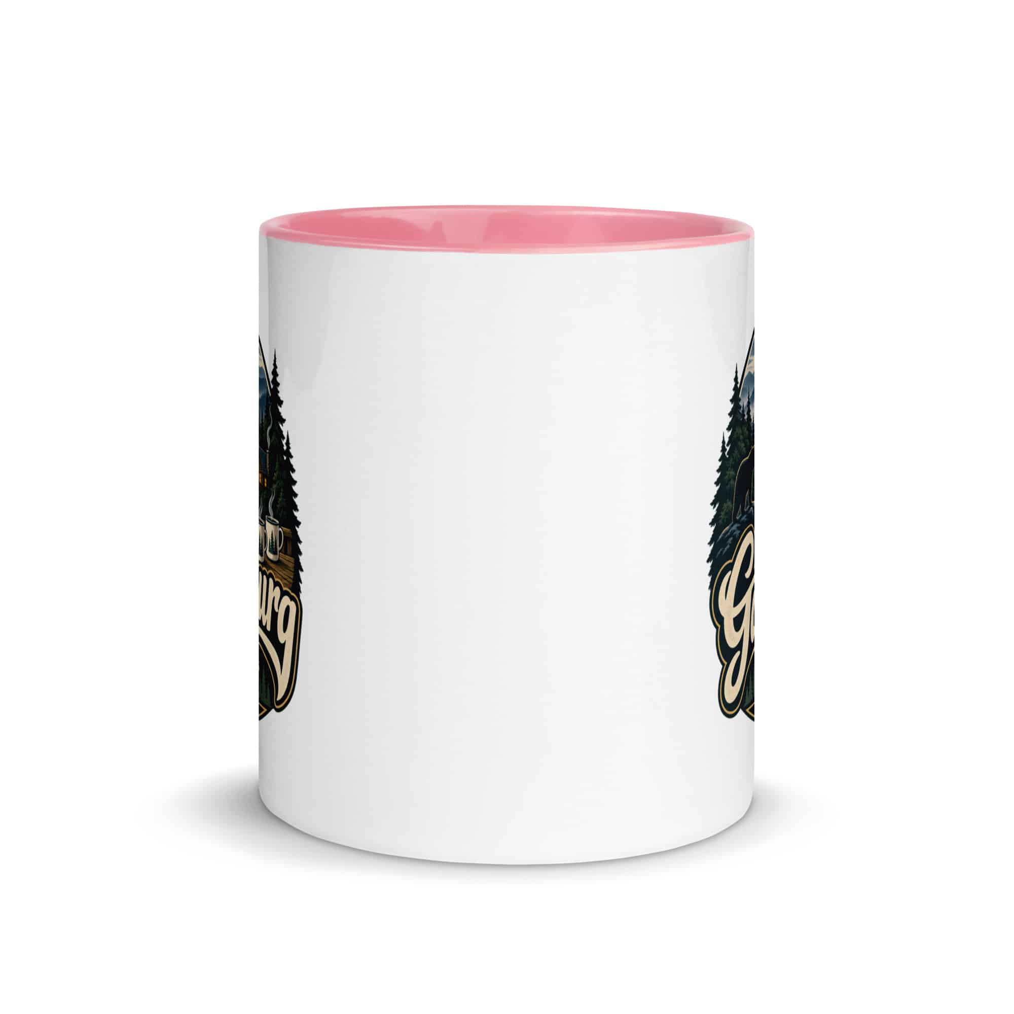 Gatlinburg and the Smokies Color Inside Coffee Mug: Gatlinburg. Let the Mountains Set the Pace, Woodland Scenic Lettering