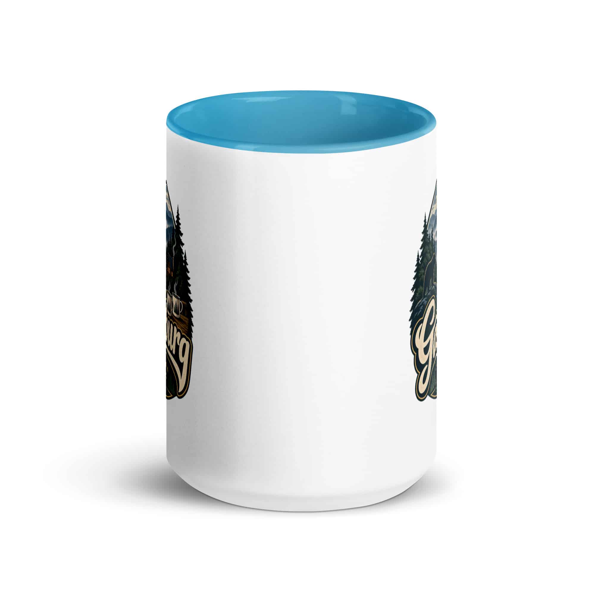 Gatlinburg and the Smokies Color Inside Coffee Mug: Gatlinburg. Let the Mountains Set the Pace, Woodland Scenic Lettering