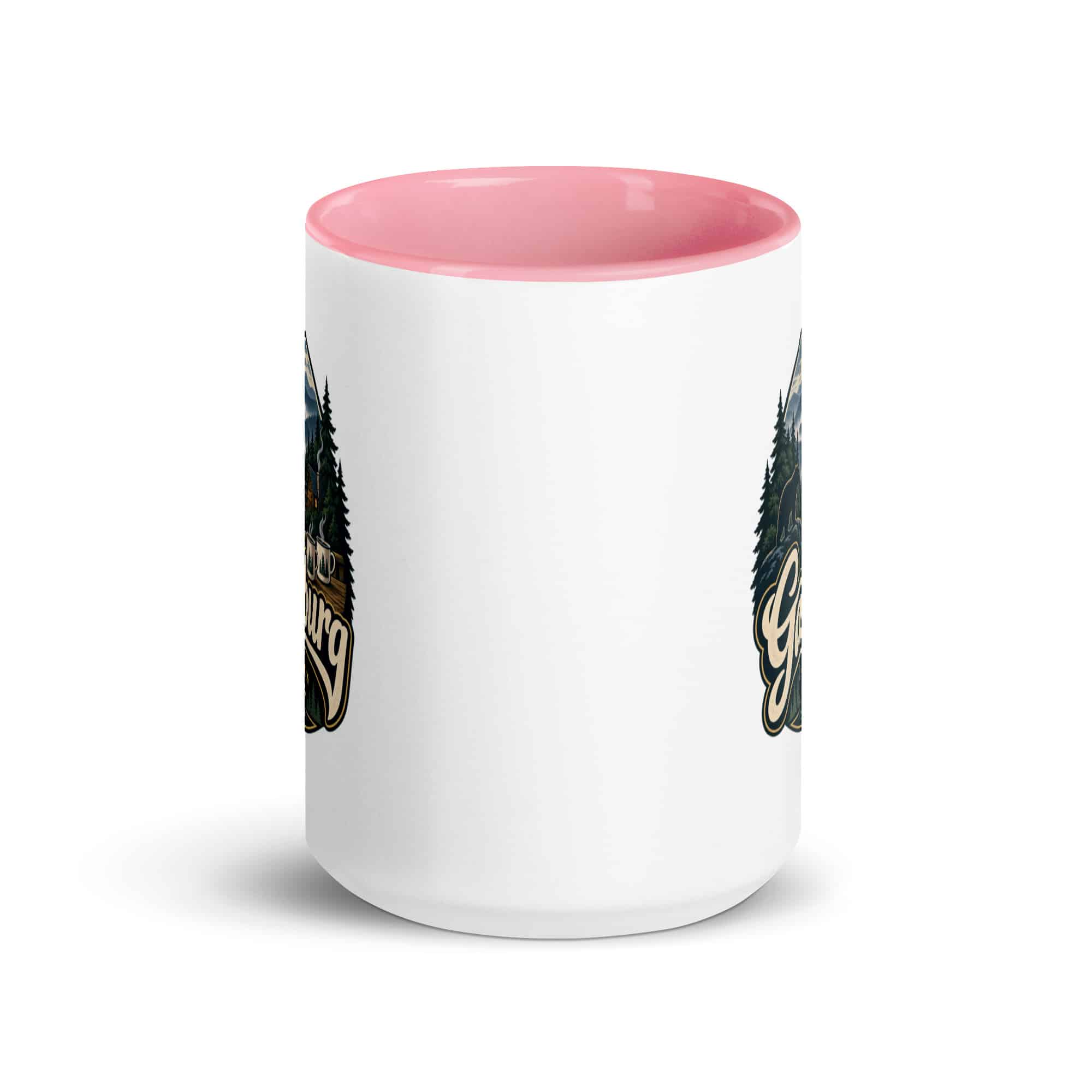 Gatlinburg and the Smokies Color Inside Coffee Mug: Gatlinburg. Let the Mountains Set the Pace, Woodland Scenic Lettering