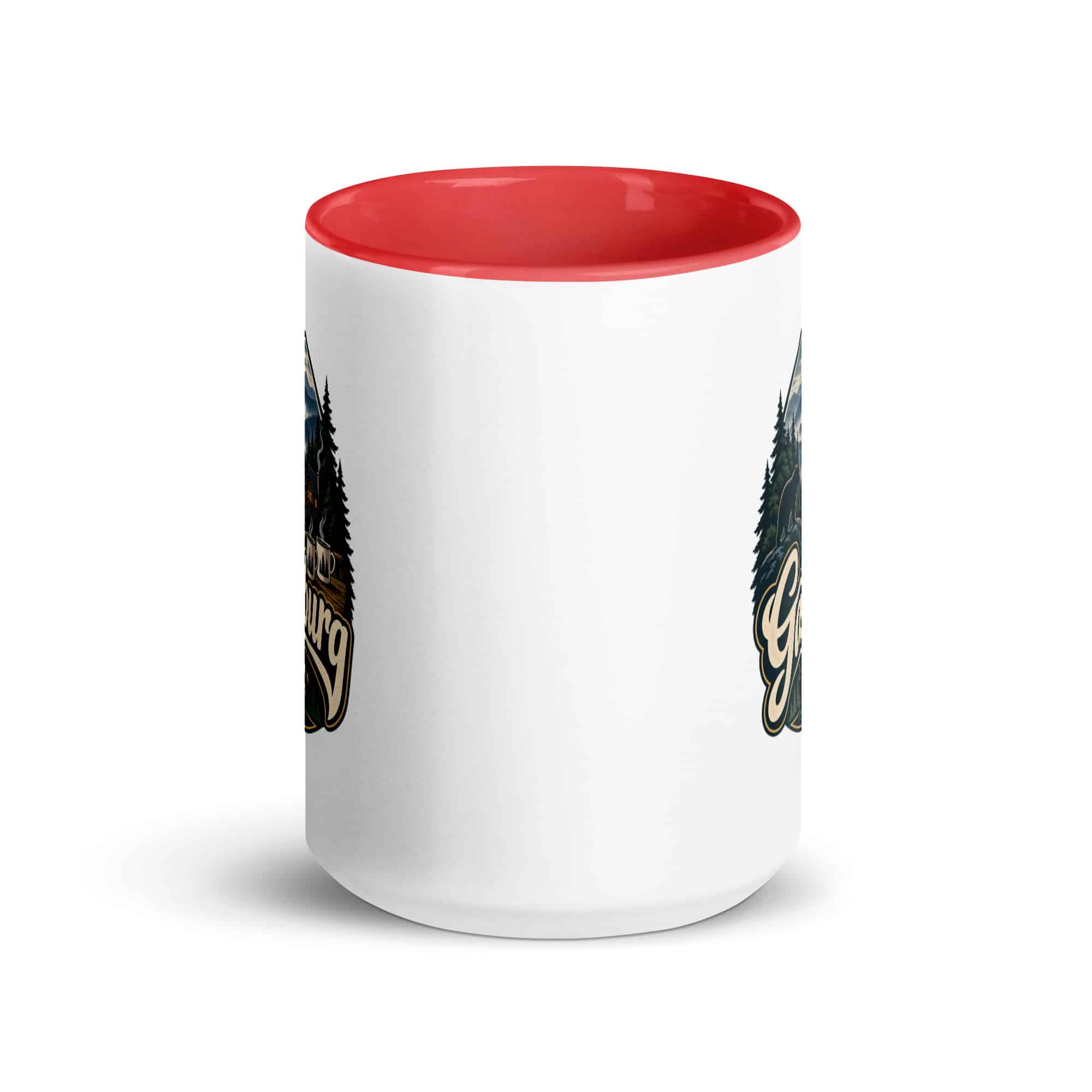 Gatlinburg and the Smokies Color Inside Coffee Mug: Gatlinburg. Let the Mountains Set the Pace, Woodland Scenic Lettering