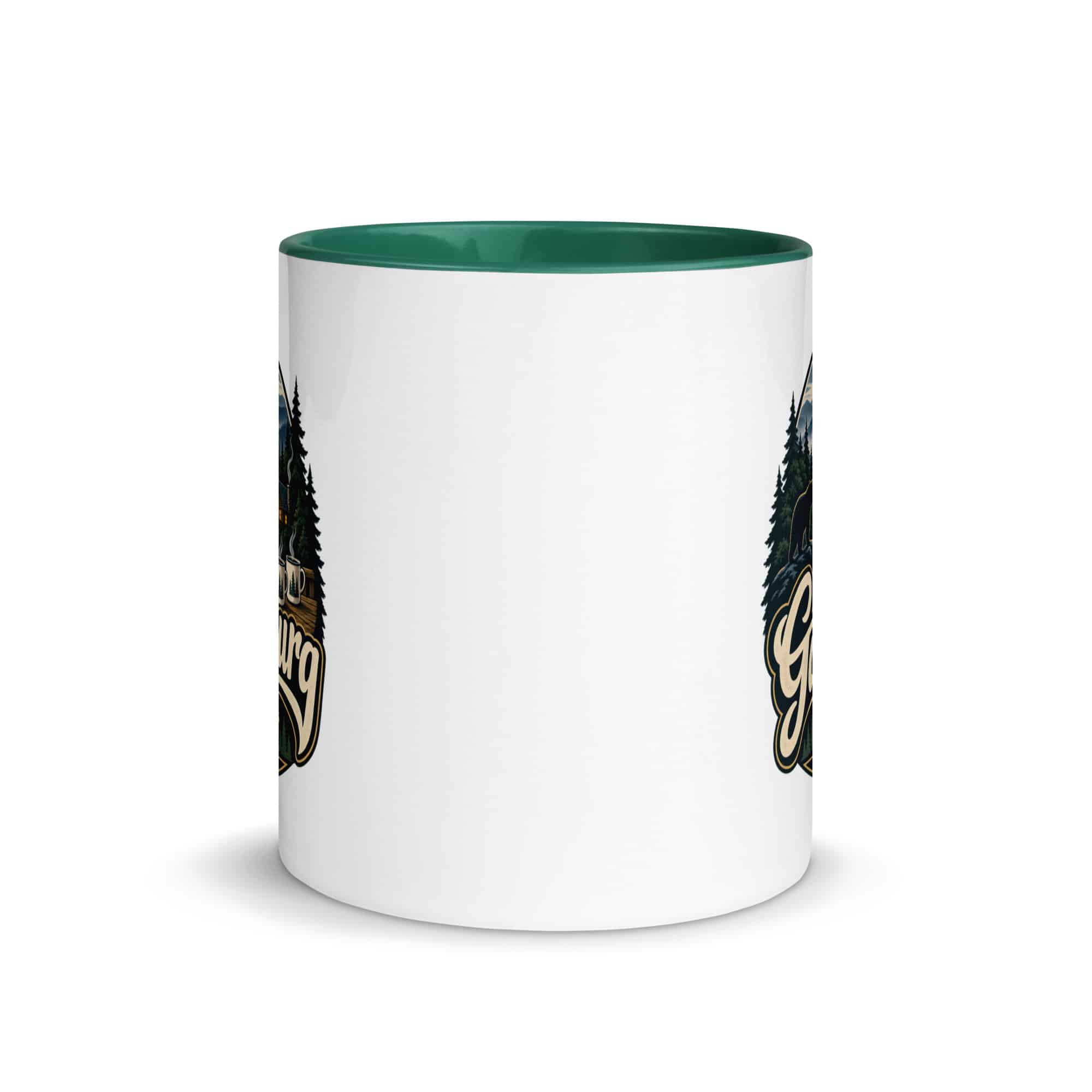 Gatlinburg and the Smokies Color Inside Coffee Mug: Gatlinburg. Let the Mountains Set the Pace, Woodland Scenic Lettering
