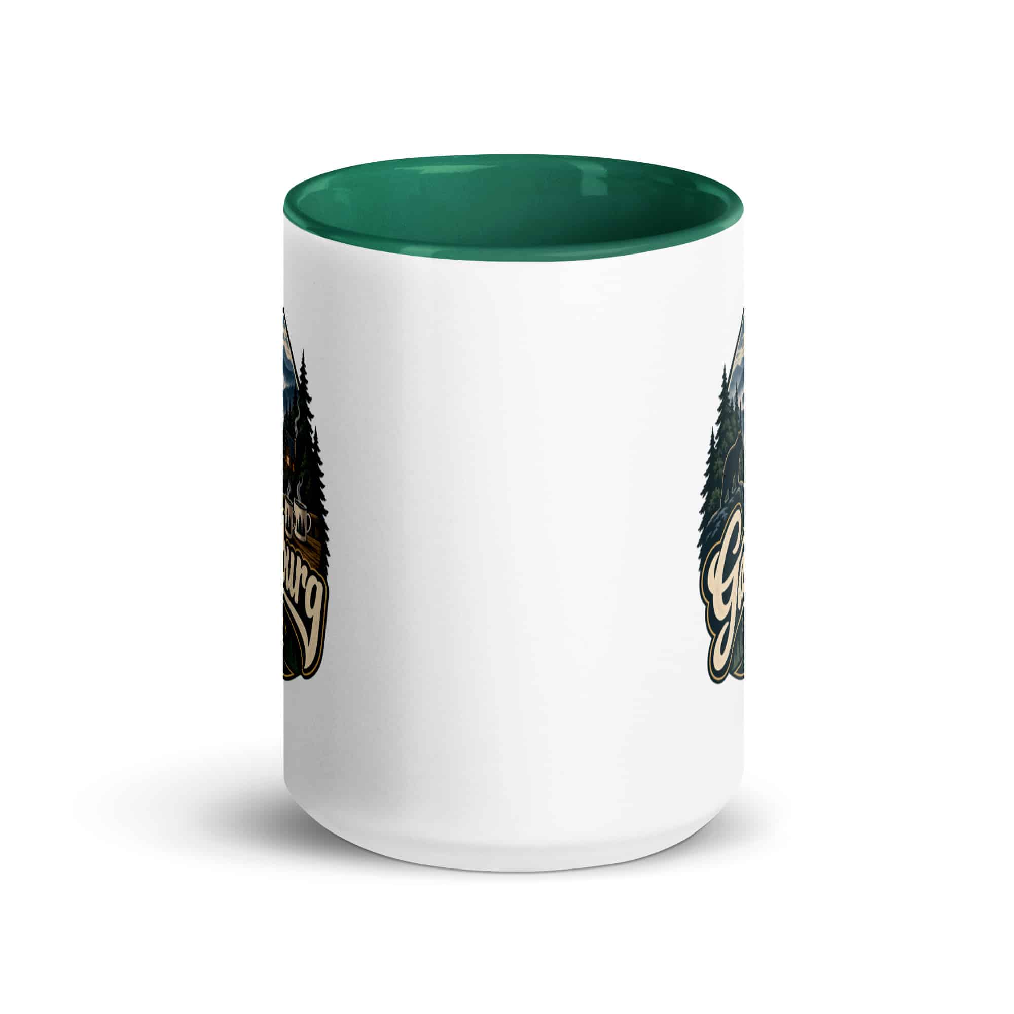 Gatlinburg and the Smokies Color Inside Coffee Mug: Gatlinburg. Let the Mountains Set the Pace, Woodland Scenic Lettering