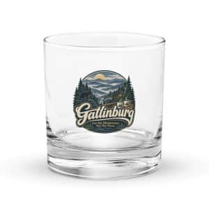 Gatlinburg and the Smokies Rocks Glass: Gatlinburg. Let the Mountains Set the Pace, Woodland Scenic Lettering - 10.5 oz - Main
