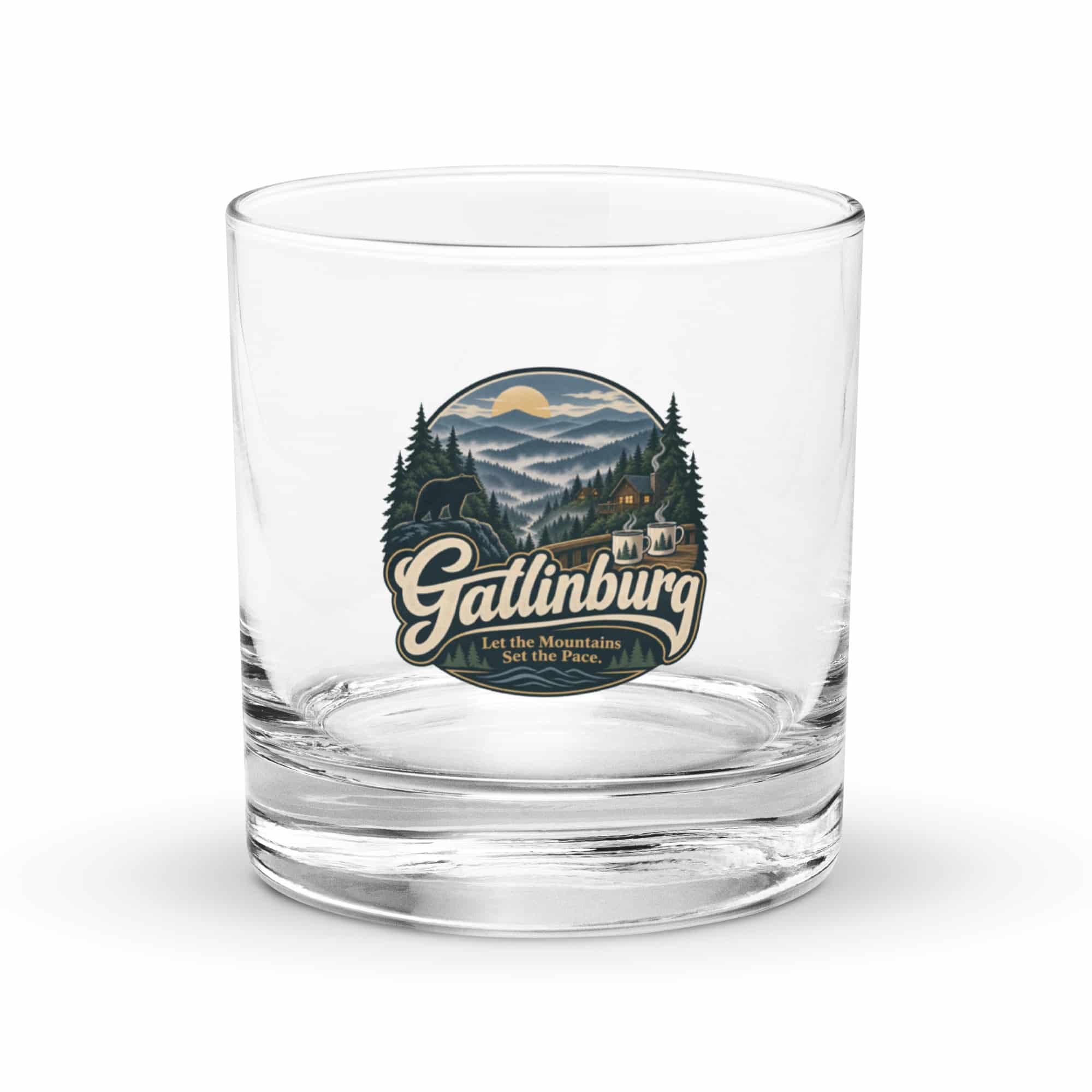 Gatlinburg and the Smokies Rocks Glass: Gatlinburg. Let the Mountains Set the Pace, Woodland Scenic Lettering