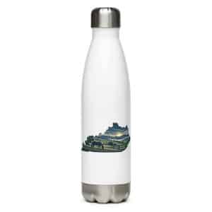 Kentucky Stainless Steel Water Bottle: Rolling pasture and horse silhouette, Illustrated Kentucky Silhouette - 17 oz - Main