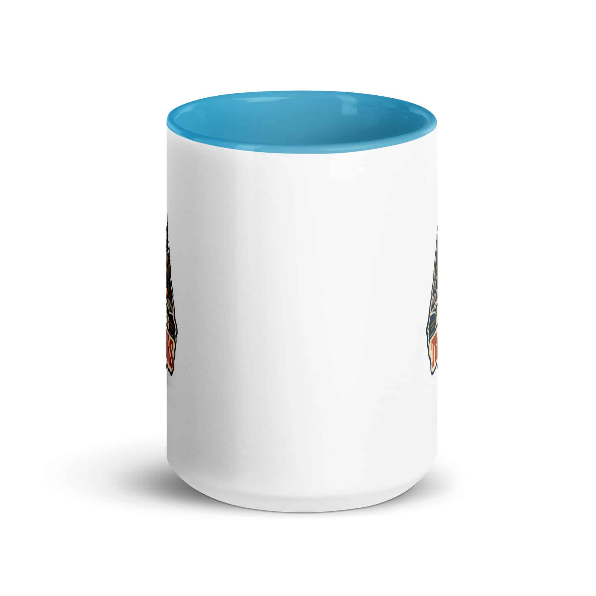 Nature and Adventure Color Inside Coffee Mug: My Weekend Has Trail Markers, Scenic Shield Badge