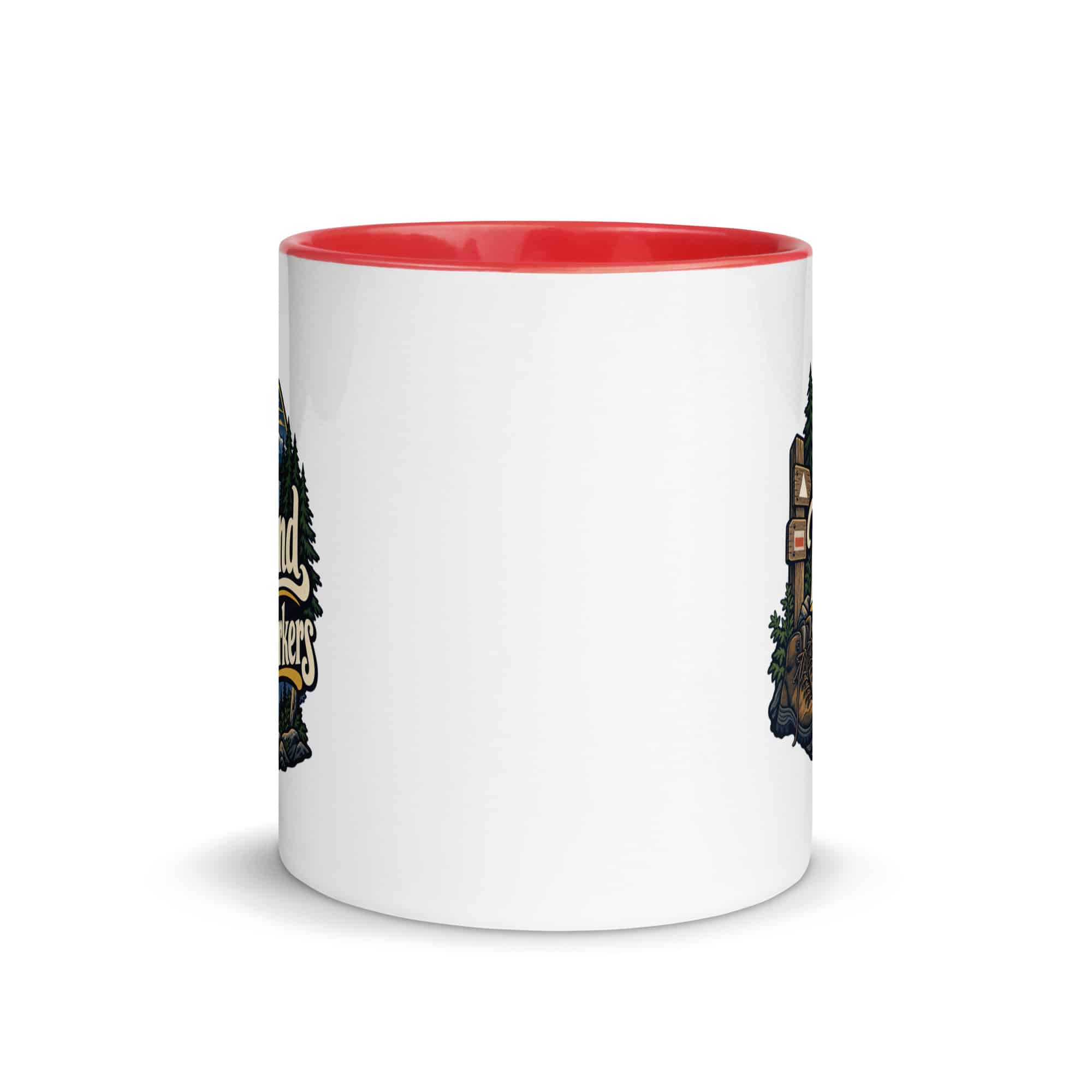 Nature and Adventure Color Inside Coffee Mug: My Weekend Has Trail Markers, Woodland Scenic Lettering
