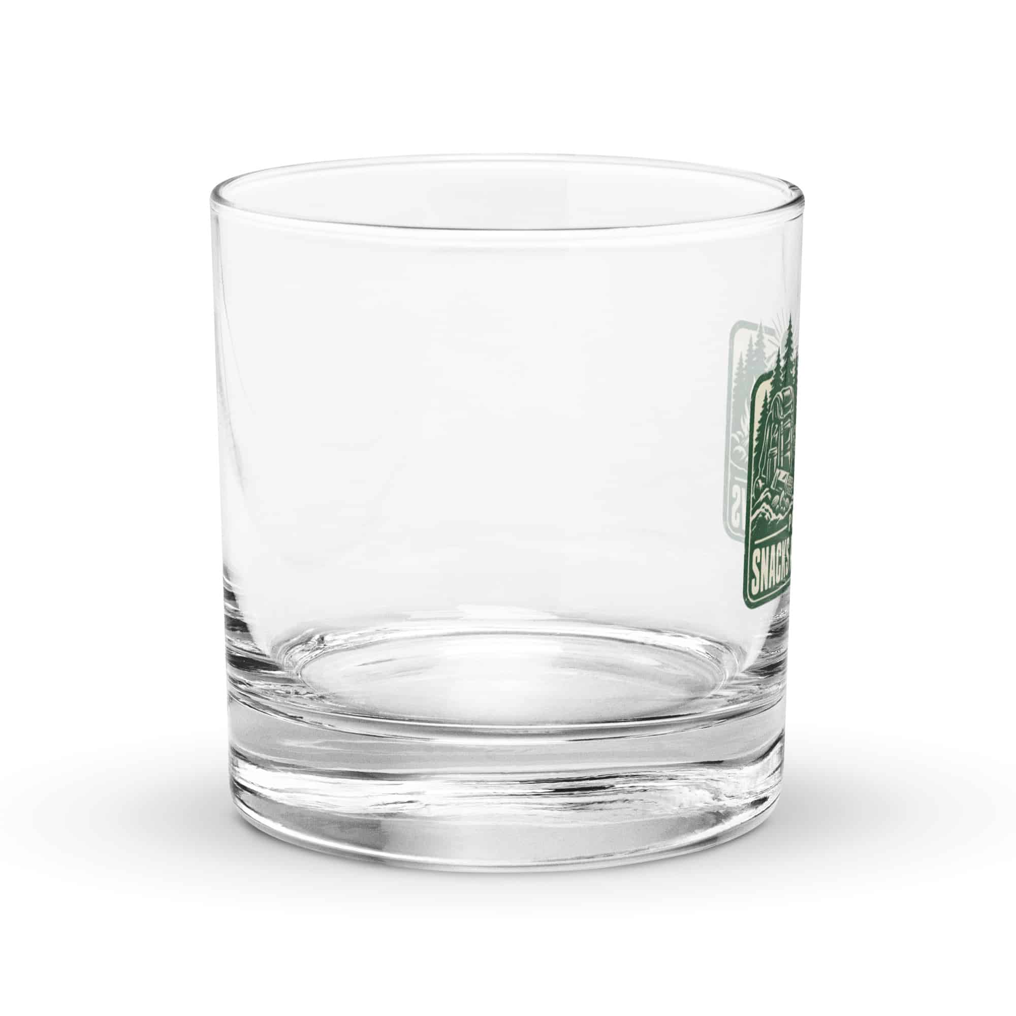 Nature and Adventure Rocks Glass: Powered by Snacks and Scenic Views, Forest Ink Stamp