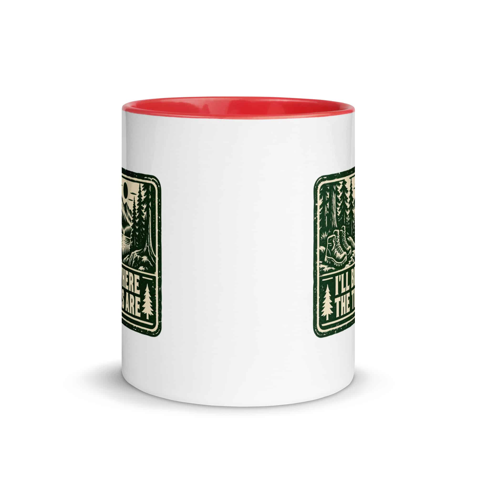 Nature and Adventure Color Inside Coffee Mug: I'll Be Where the Trees Are, Forest Ink Stamp