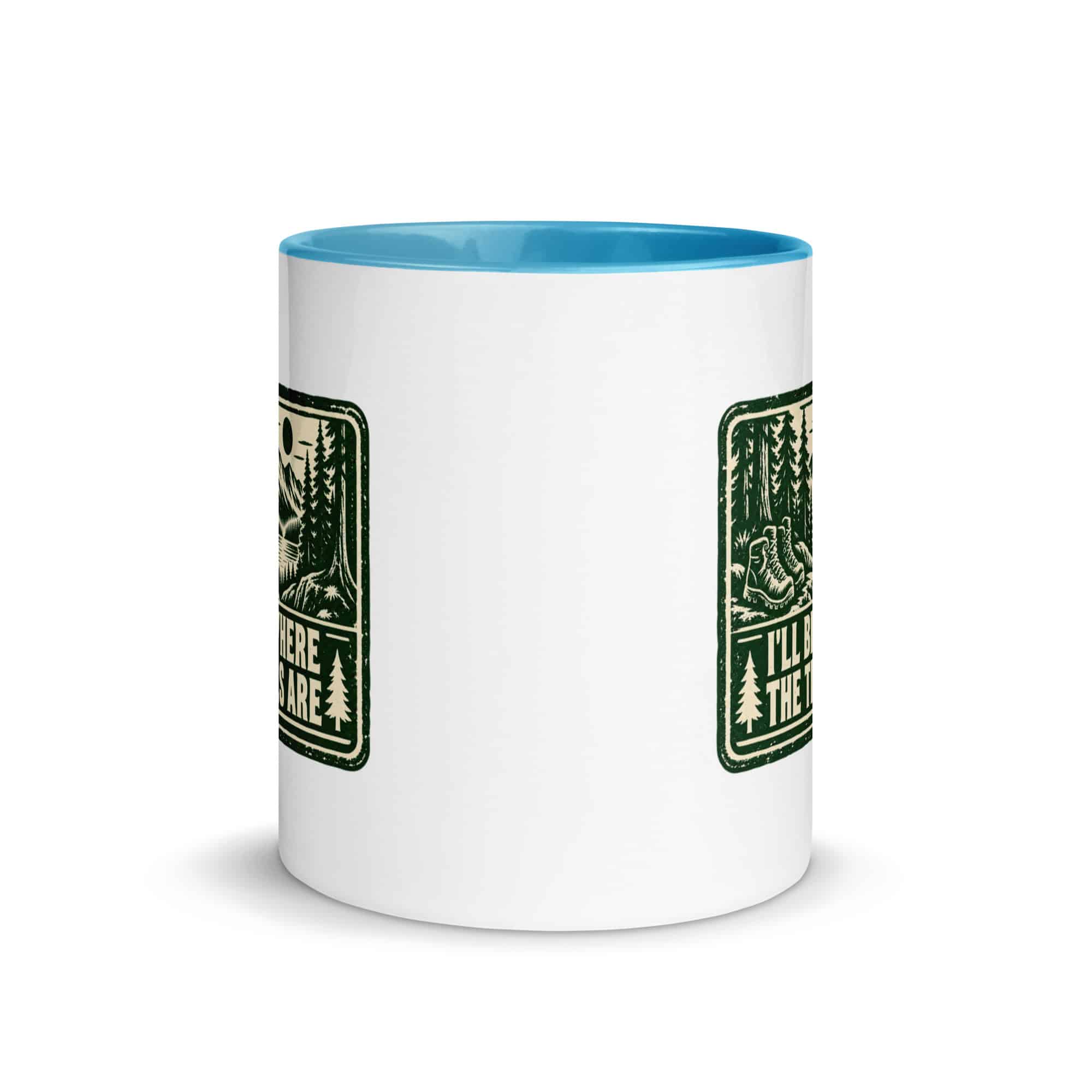 Nature and Adventure Color Inside Coffee Mug: I'll Be Where the Trees Are, Forest Ink Stamp