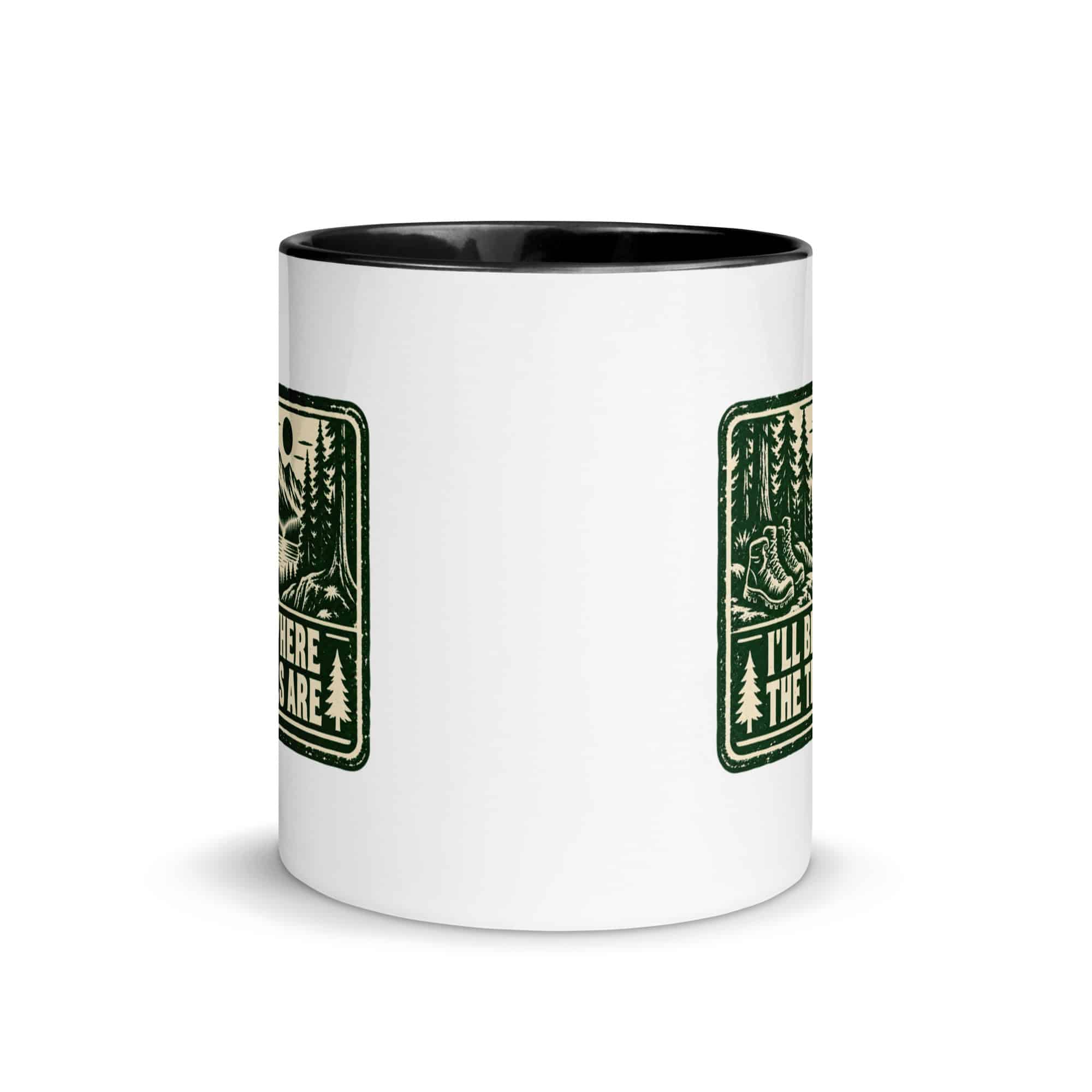 Nature and Adventure Color Inside Coffee Mug: I'll Be Where the Trees Are, Forest Ink Stamp