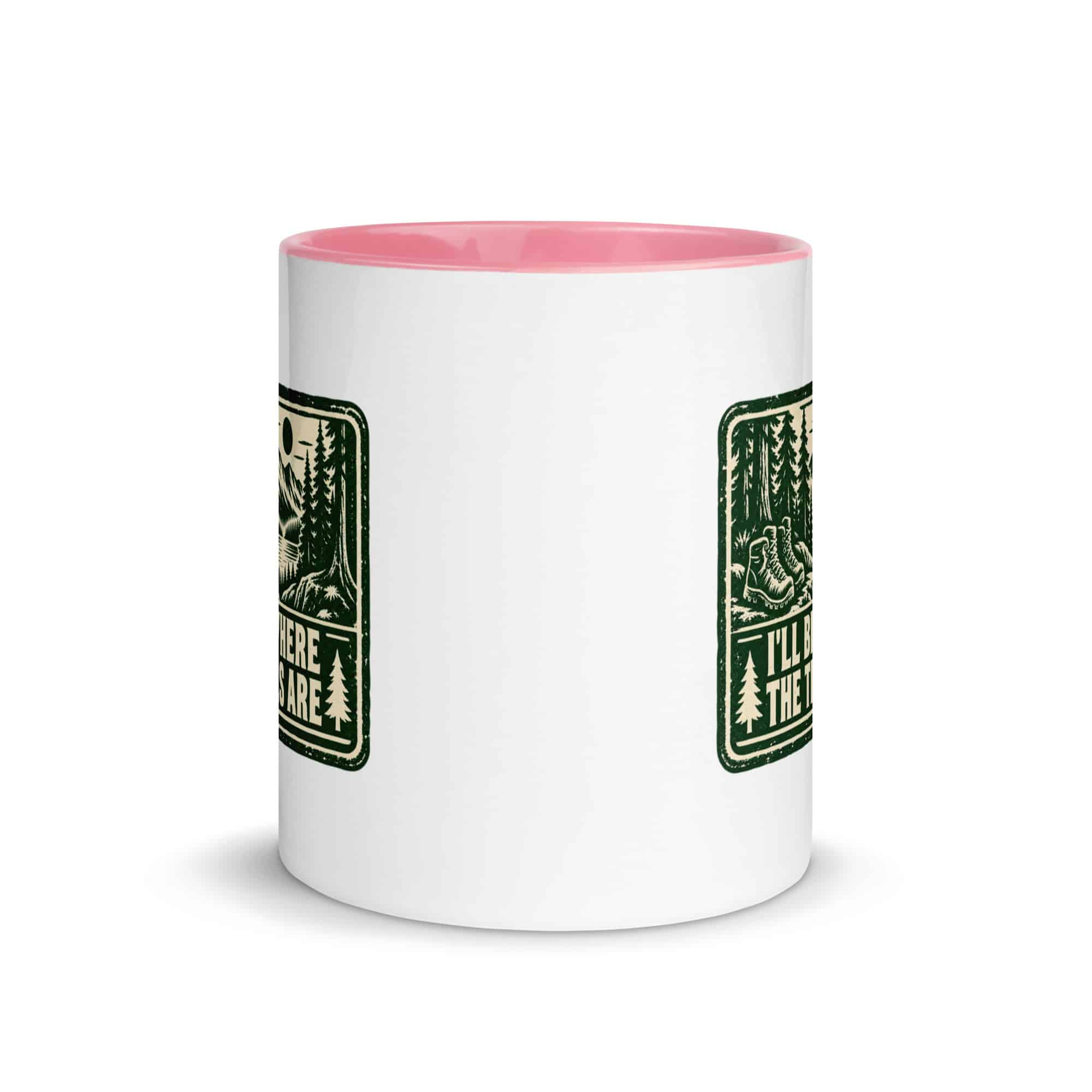 Nature and Adventure Color Inside Coffee Mug: I'll Be Where the Trees Are, Forest Ink Stamp