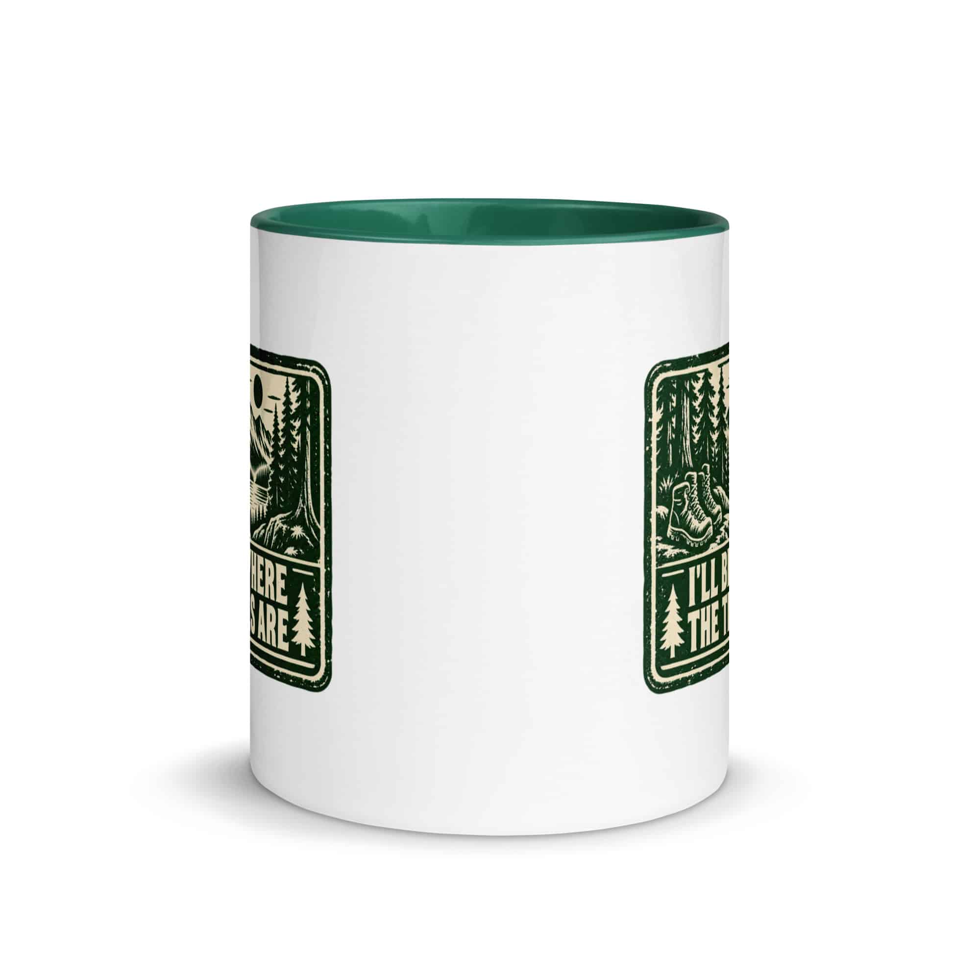 Nature and Adventure Color Inside Coffee Mug: I'll Be Where the Trees Are, Forest Ink Stamp