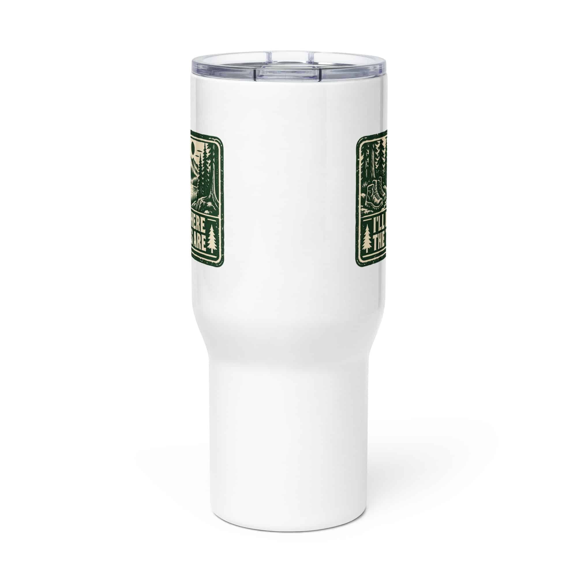 Nature and Adventure Travel Mug: I'll Be Where the Trees Are, Forest Ink Stamp