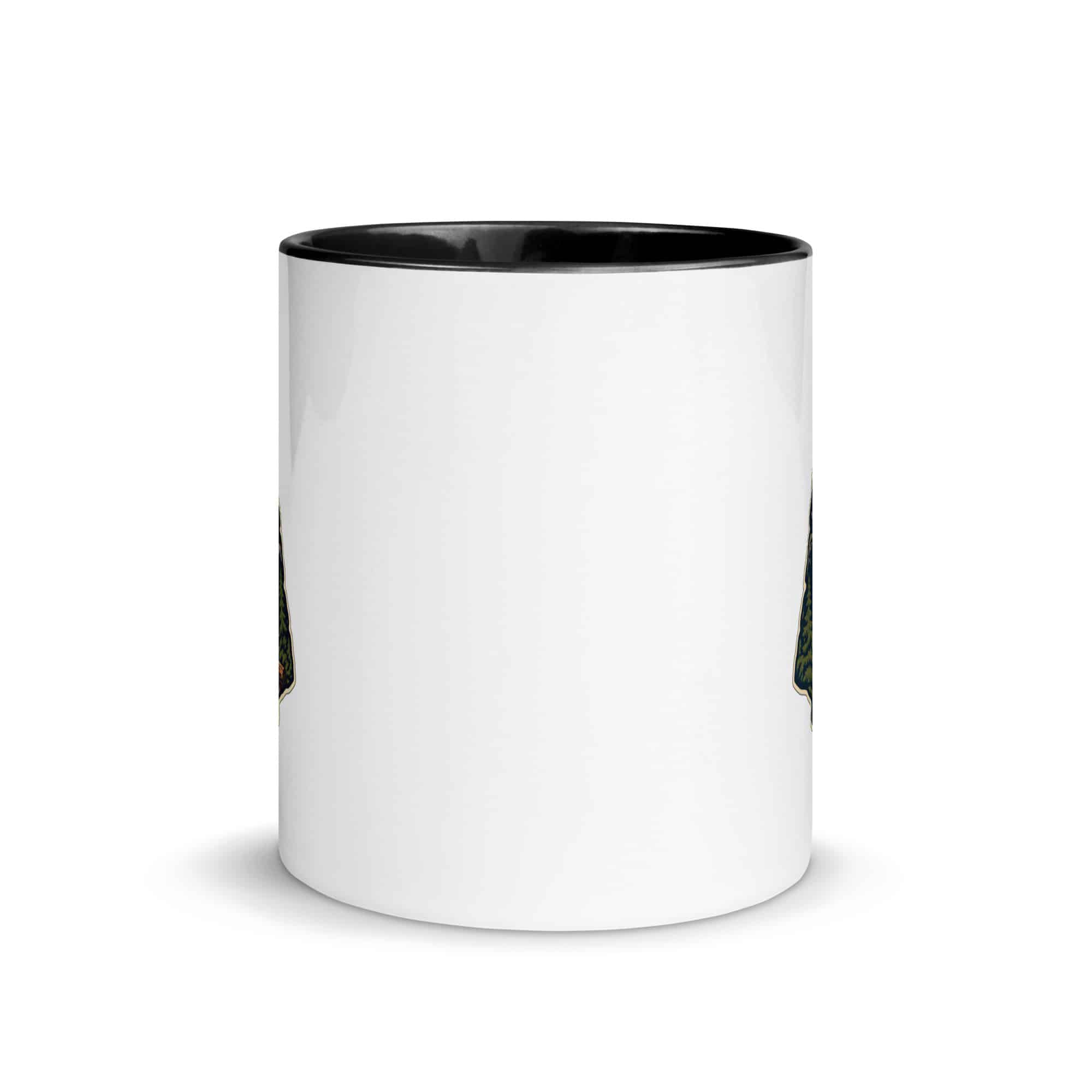 Nature and Adventure Color Inside Coffee Mug: I'll Be Where the Trees Are, Scenic Shield Badge