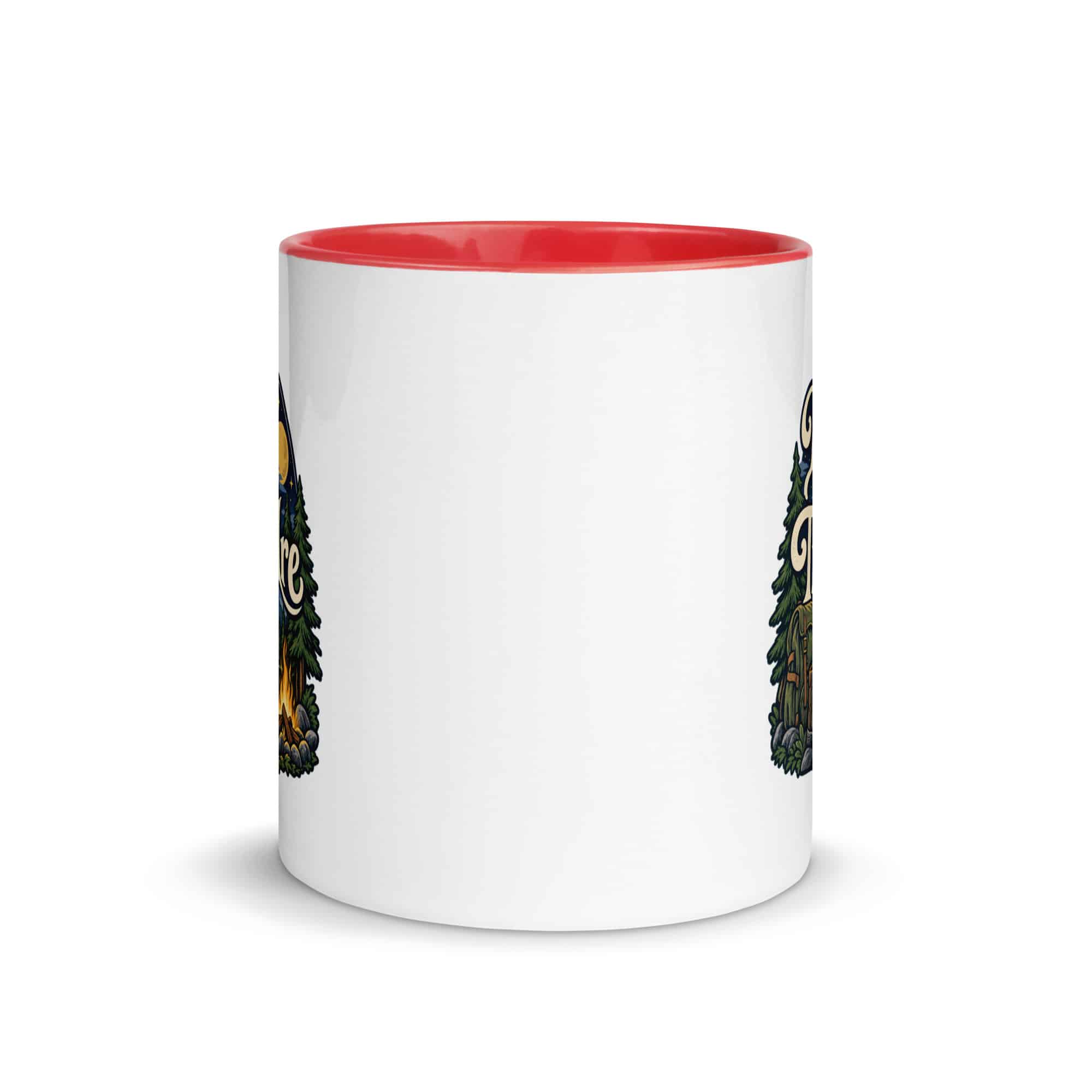 Nature and Adventure Color Inside Coffee Mug: I'll Be Where the Trees Are, Woodland Scenic Lettering