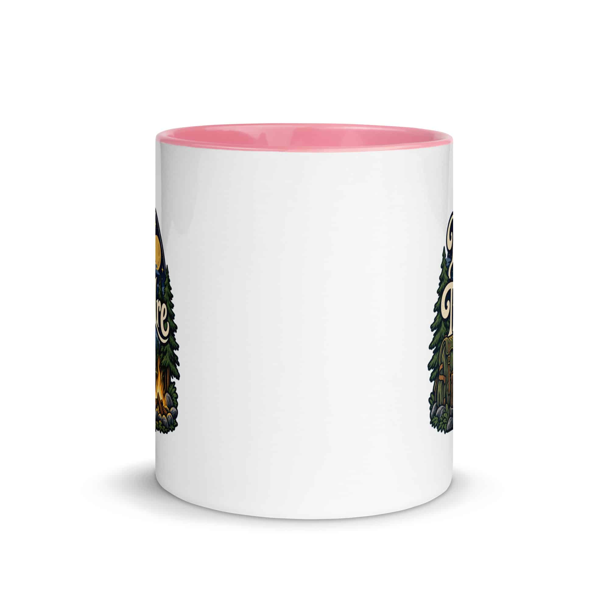 Nature and Adventure Color Inside Coffee Mug: I'll Be Where the Trees Are, Woodland Scenic Lettering