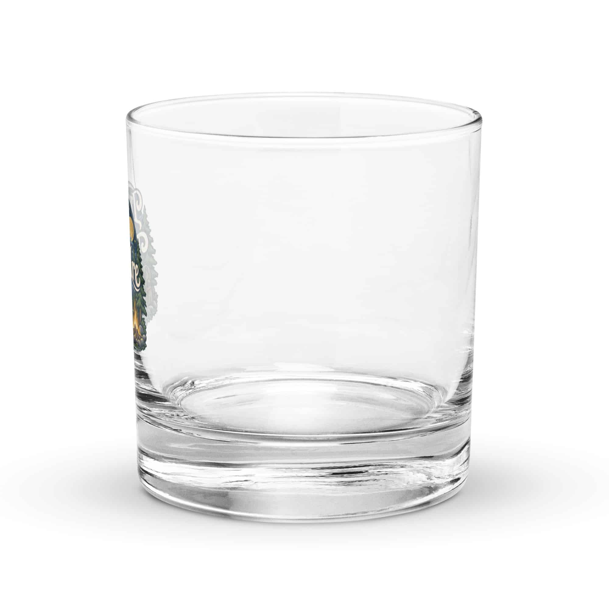Nature and Adventure Rocks Glass: I'll Be Where the Trees Are, Woodland Scenic Lettering