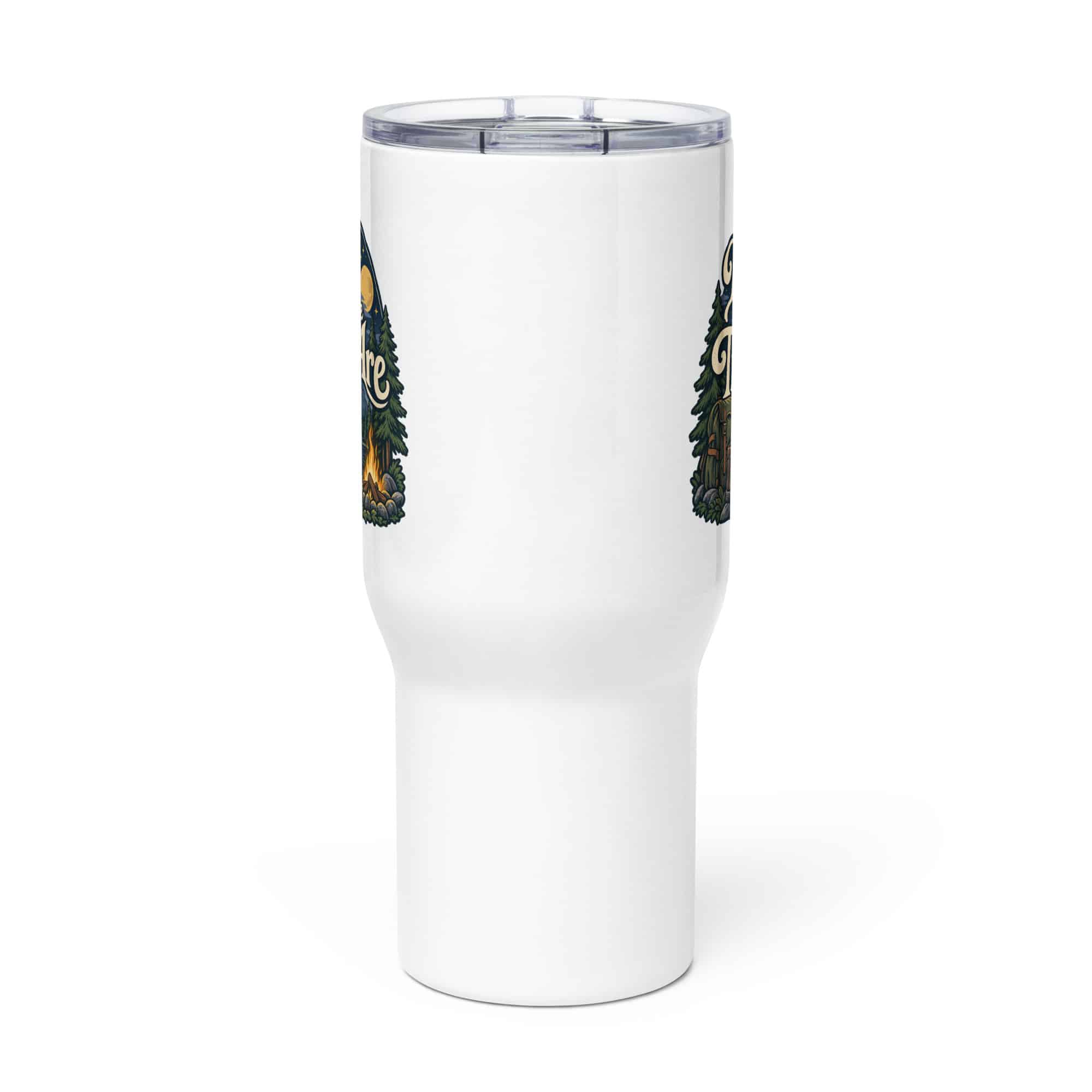 Nature and Adventure Travel Mug: I'll Be Where the Trees Are, Woodland Scenic Lettering