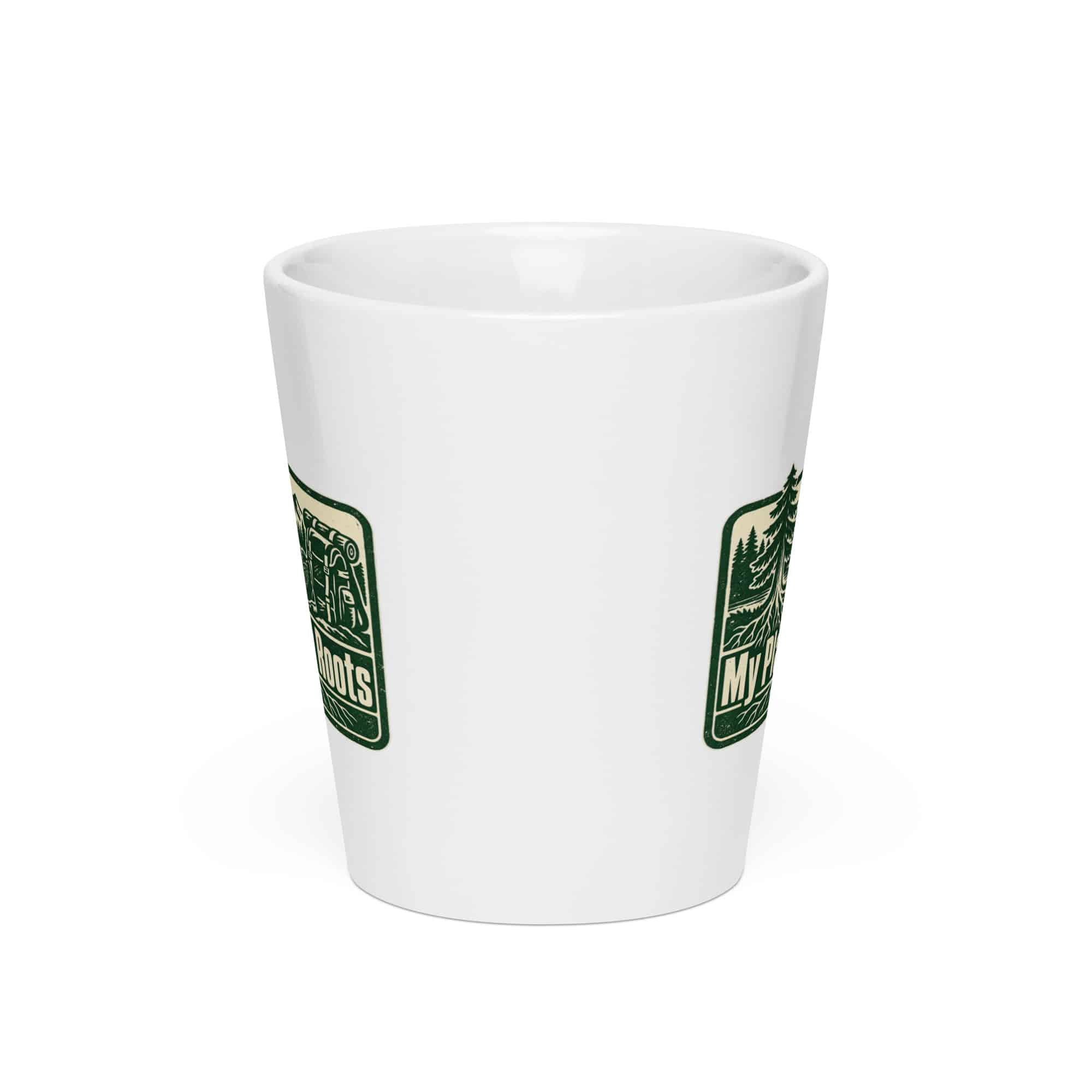 Nature and Adventure Latte Mug: My Plans Have Roots, Forest Ink Stamp