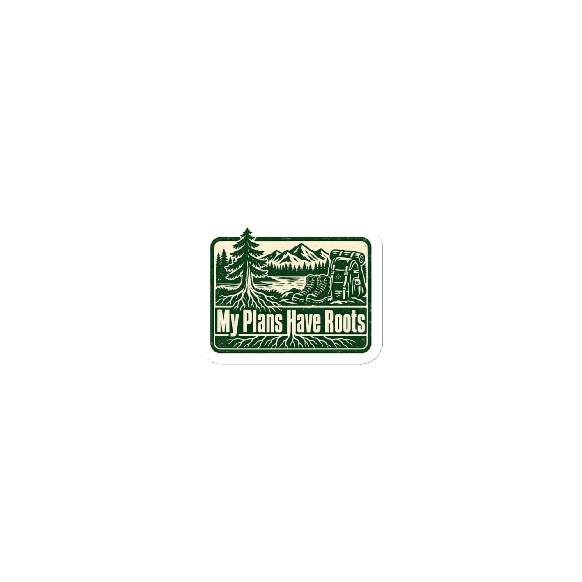 Nature and Adventure Die-Cut Magnet: My Plans Have Roots, Forest Ink Stamp